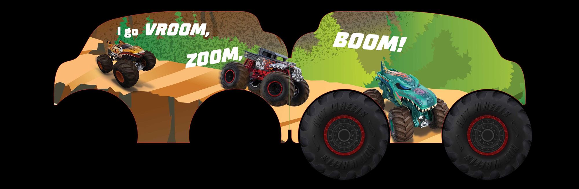Hot Wheels: I Am a Monster Truck: A Board Book with Wheels