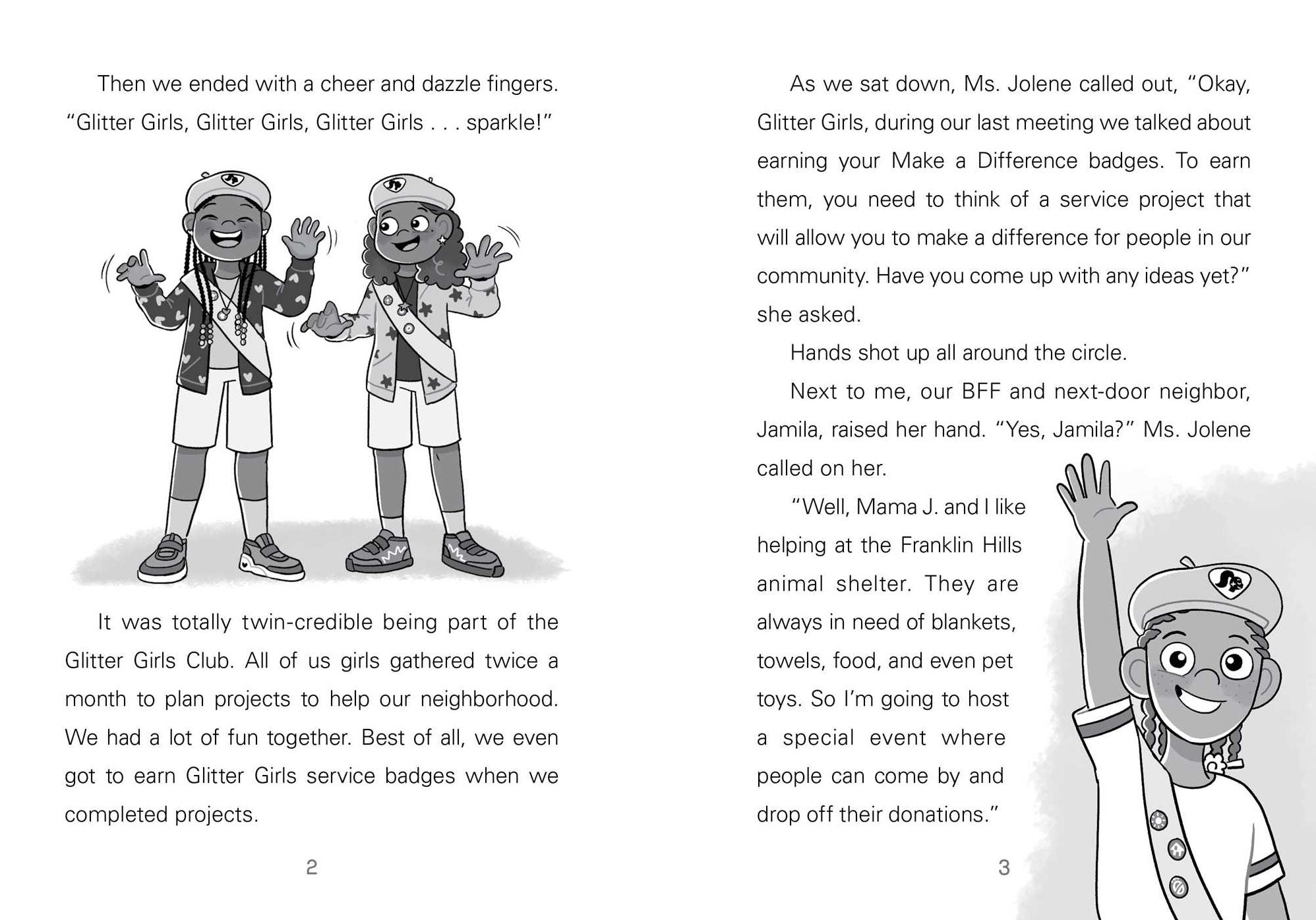 Neecy and Nay Nay and the Glitter Girls (Neecy and Nay Nay #2) (A Little Bee Books Chapter Book Series)