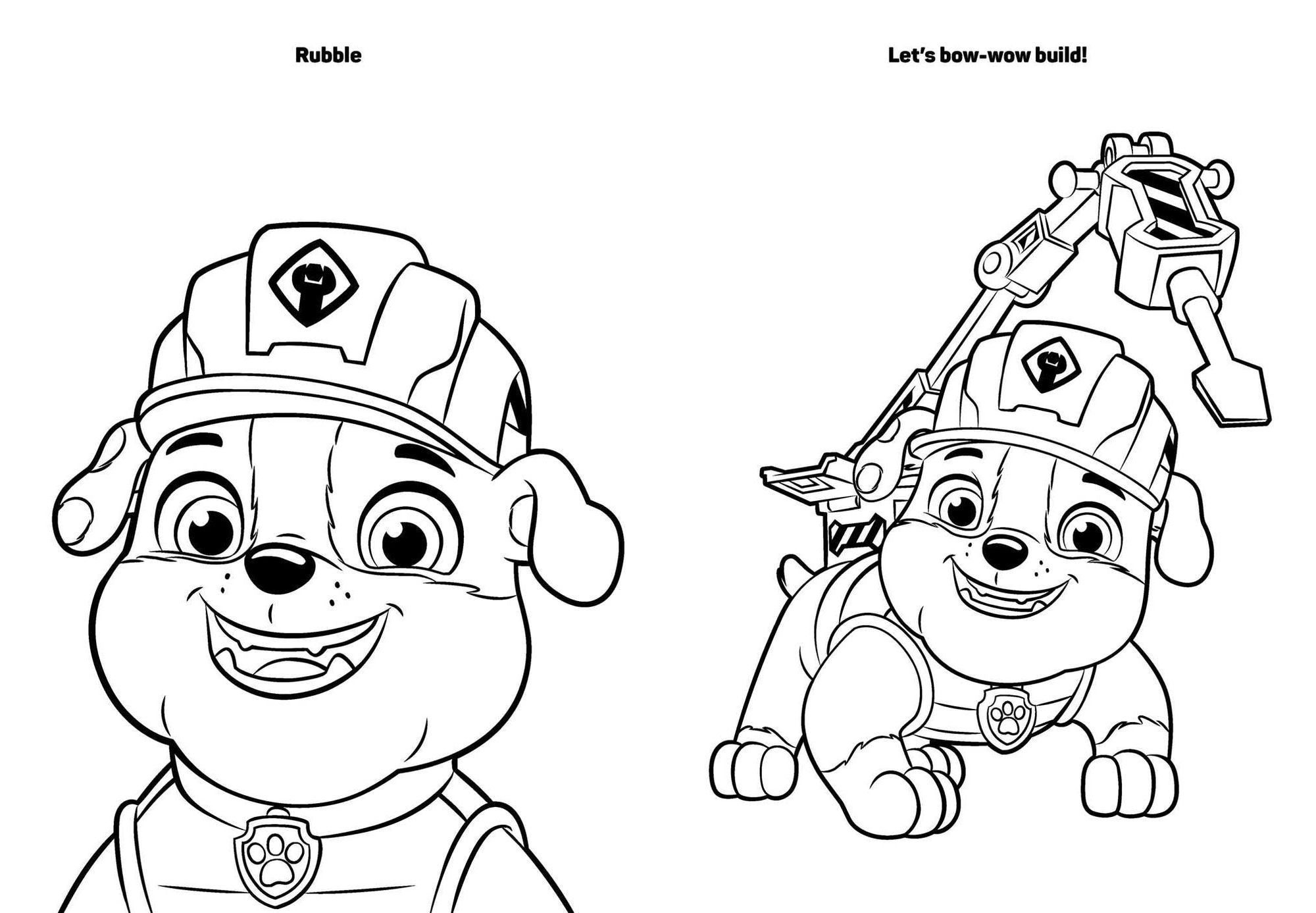 Rubble & Crew: My First Big Book of Coloring (A Paw Patrol Rubble & Crew Nickelodeon Coloring Book for Kids)