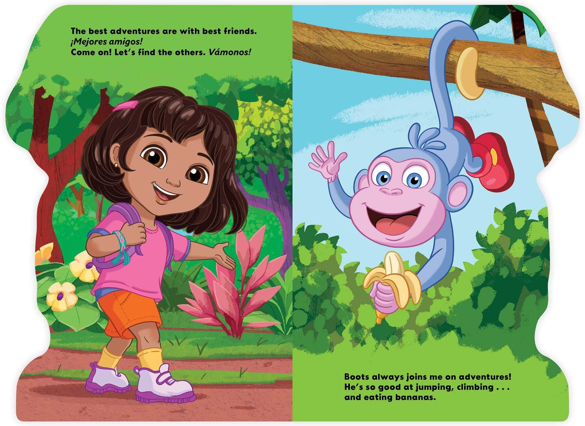 Dora the Explorer: Hola, Soy Dora! (A Dora the Explorer Nickelodeon English-Spanish Bilingual Shaped Board Book for Kids)