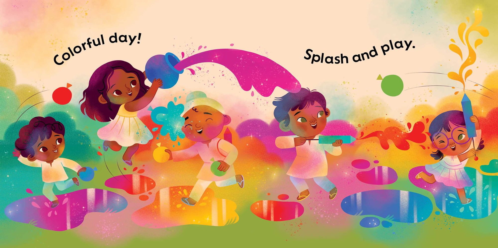 Holi: Colors of Love (An Our Neighborhood Series Board Book for Toddlers Celebrating Hindu Culture)