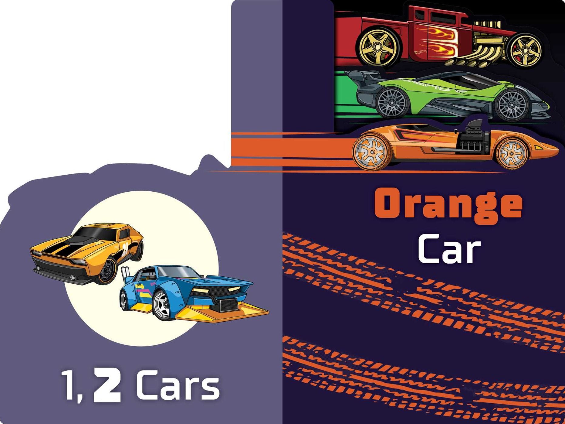 Hot Wheels: One Car, Blue Car: A Numbers and Colors Book (A Mattel Hot Wheels Shaped Novelty Board Book for Toddlers)