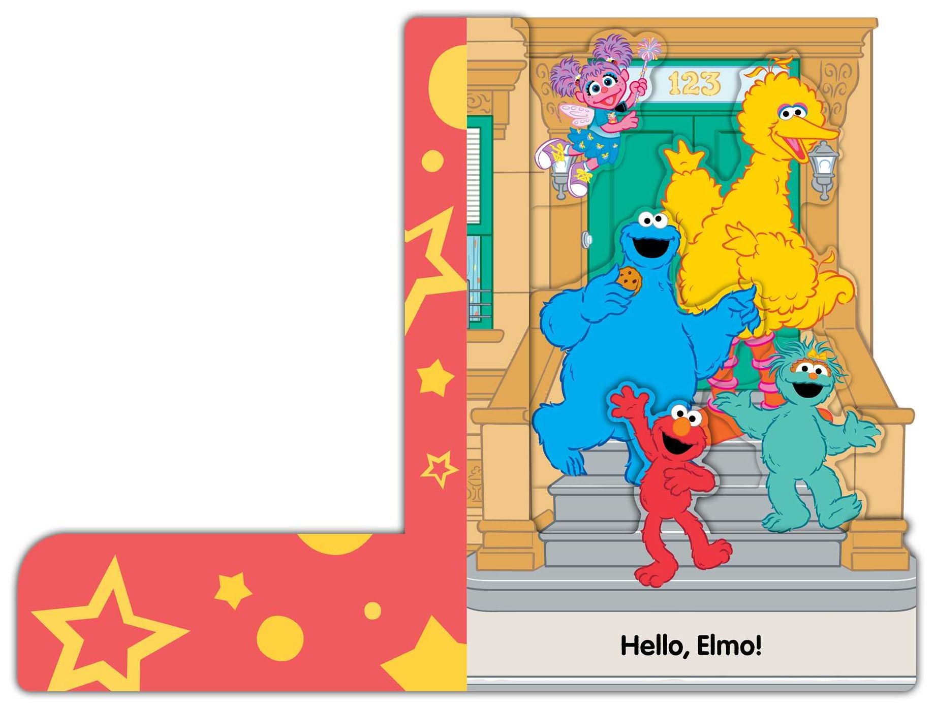 Sesame Street: Hello, Friends! (A Sesame Street Elmo and Friends Shaped Novelty Board Book for Babies and Toddlers)