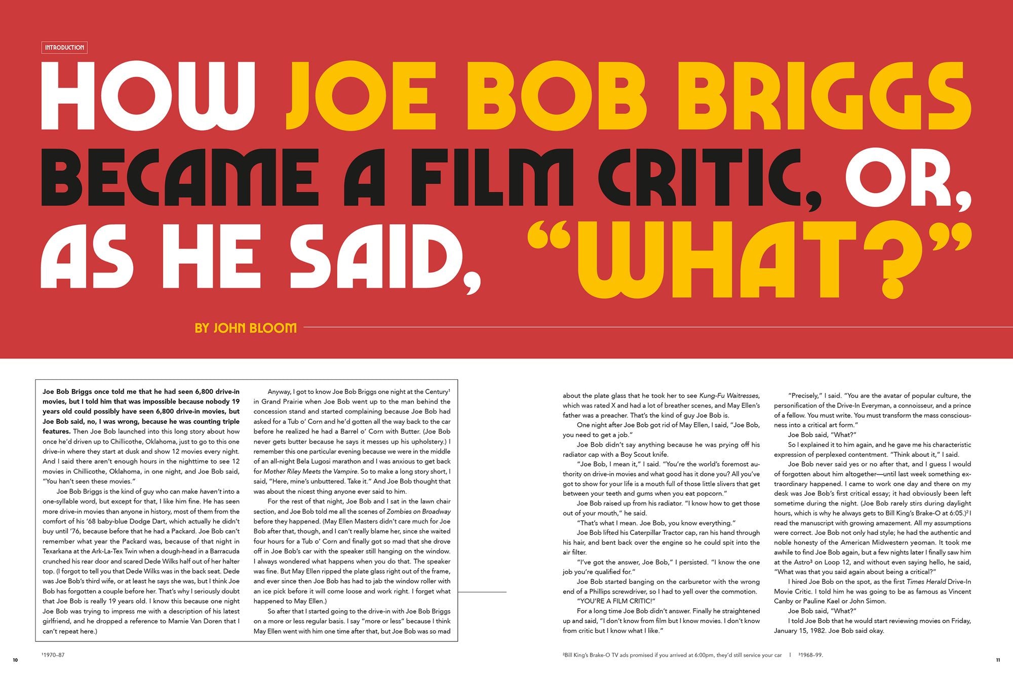Joe Bob Goes to the Drive-In (Updated Edition)