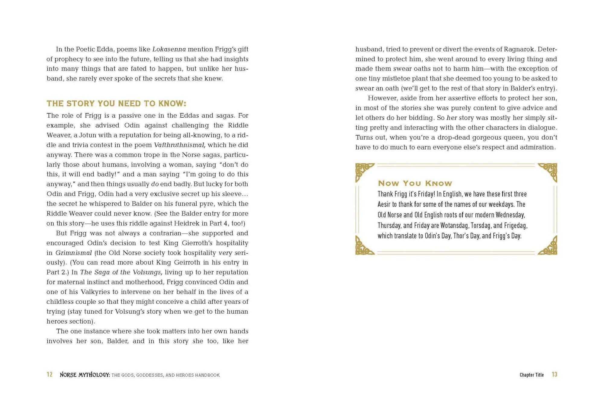 Norse Mythology: The Gods, Goddesses, and Heroes Handbook: From Vikings to Valkyries, an Epic Who's Who in Old Norse Mythology