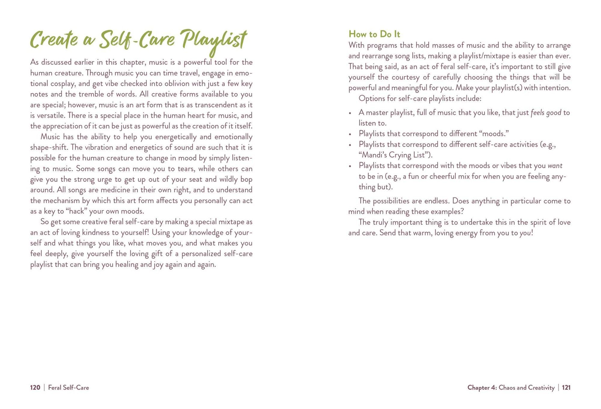 Feral Self-Care: 100 Ways to Liberate and Celebrate Your Messy, Wild, and Untamed Self