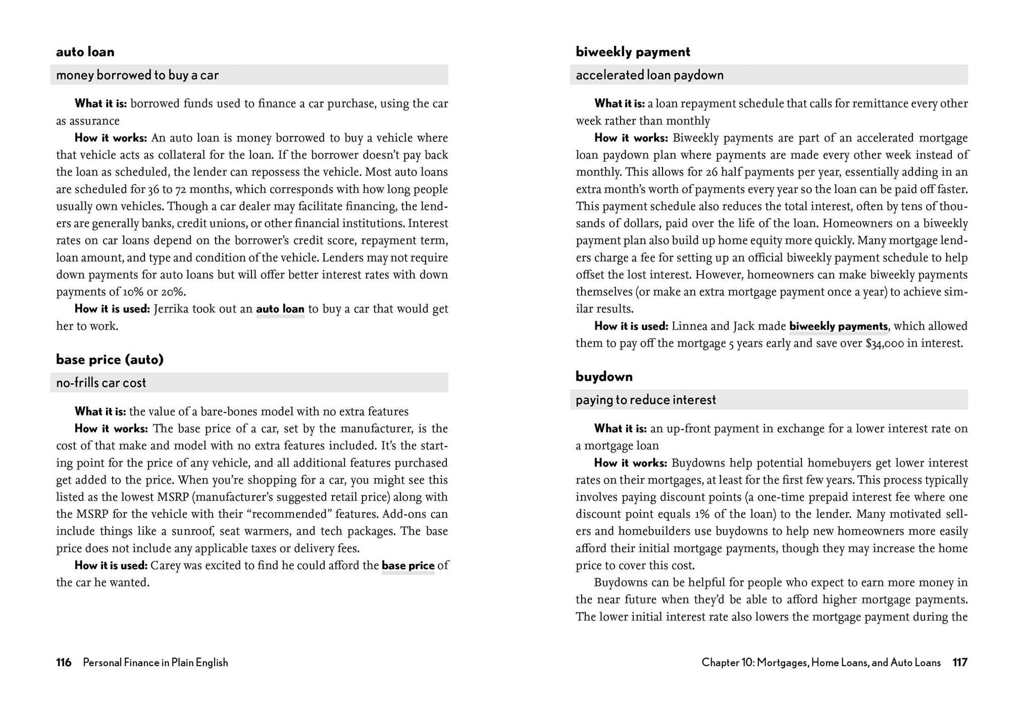 Personal Finance in Plain English: Definitions. Examples. Uses.