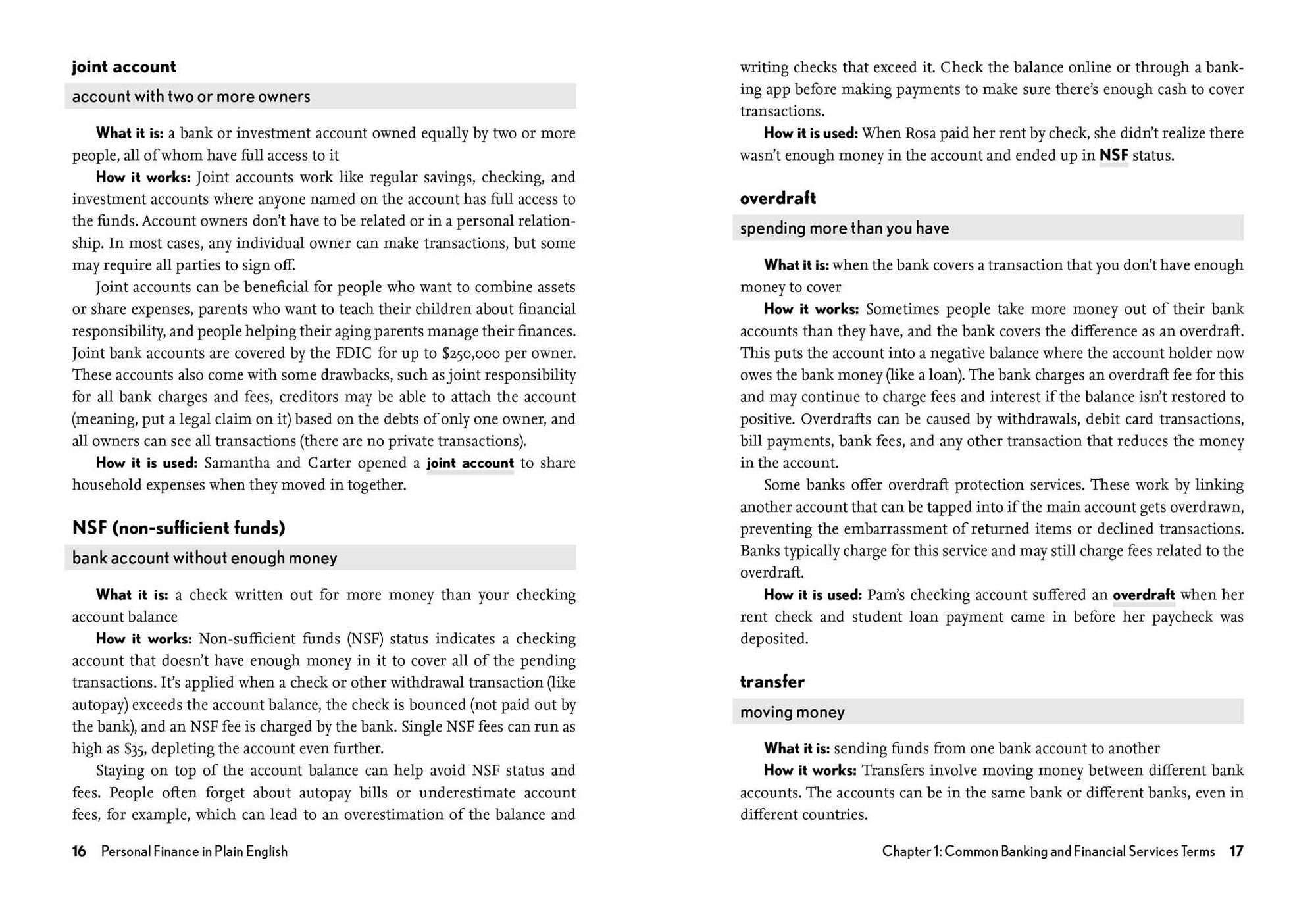 Personal Finance in Plain English: Definitions. Examples. Uses.
