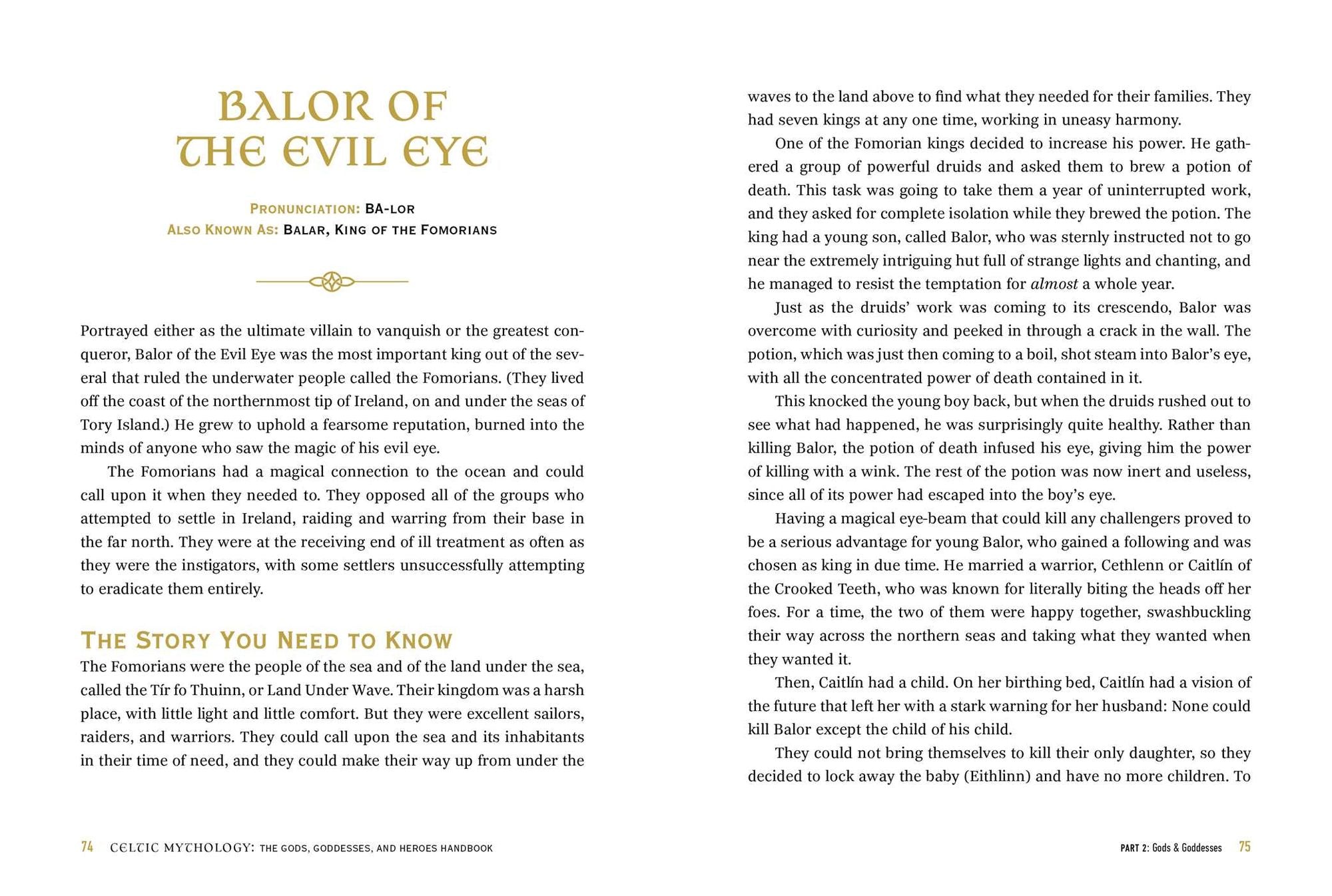 Celtic Mythology: The Gods, Goddesses, and Heroes Handbook