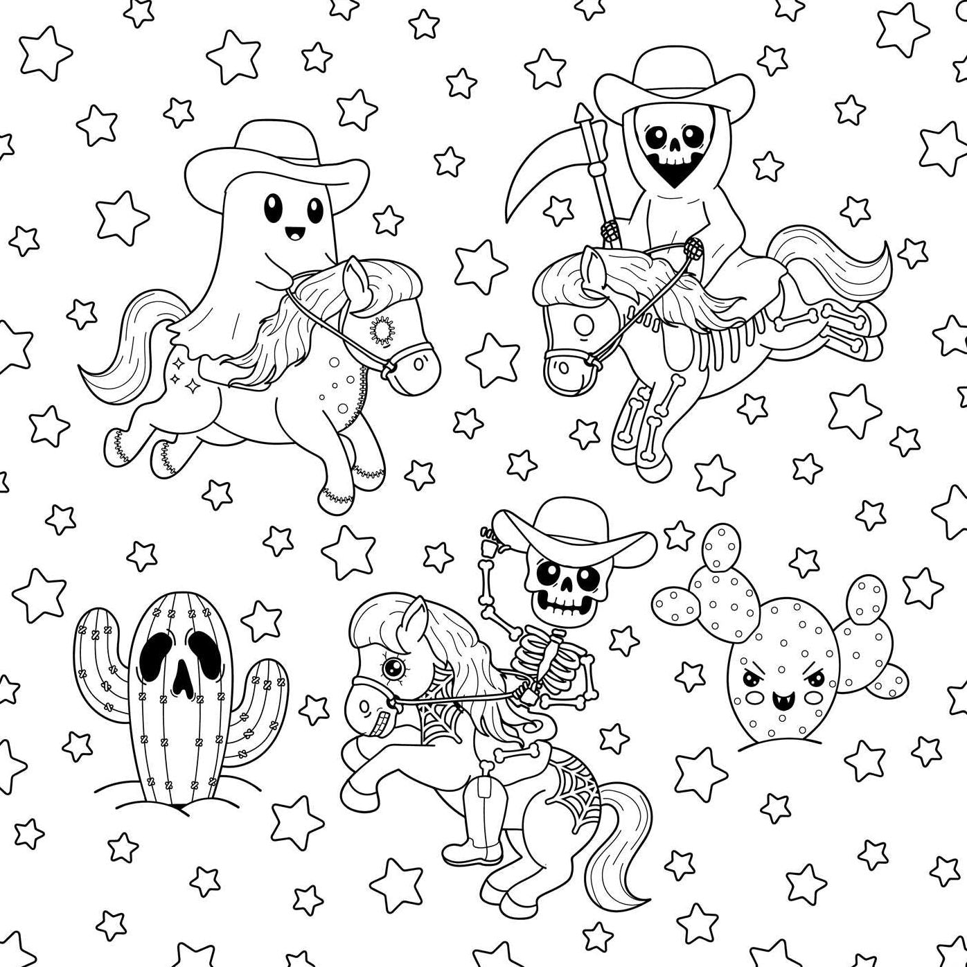 The Creepy Cute Creatures Coloring Book: 30 Pretty Scary Animal Coloring Pages for Wildly Adorable Fun!