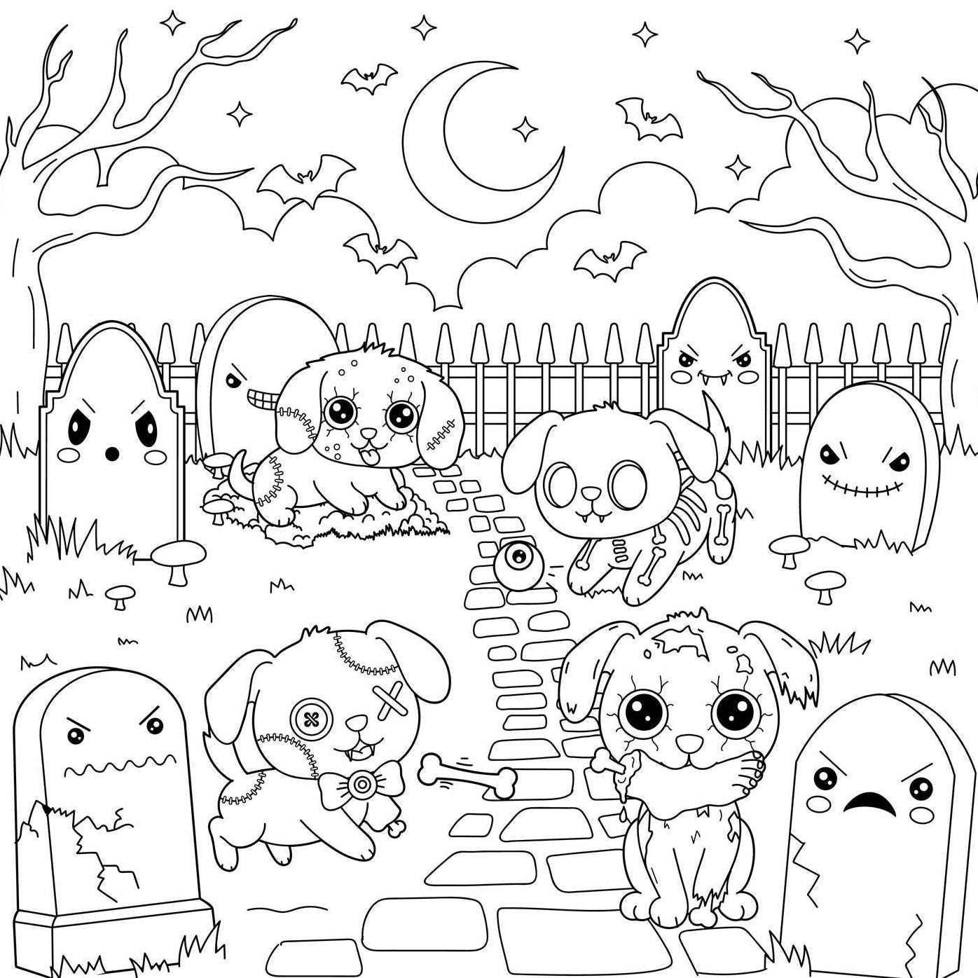 The Creepy Cute Creatures Coloring Book: 30 Pretty Scary Animal Coloring Pages for Wildly Adorable Fun!