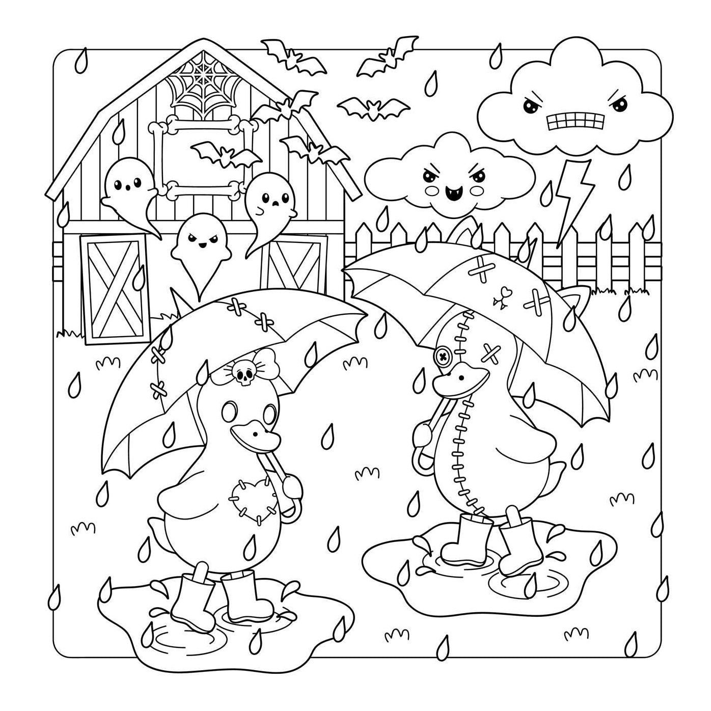 The Creepy Cute Creatures Coloring Book: 30 Pretty Scary Animal Coloring Pages for Wildly Adorable Fun!
