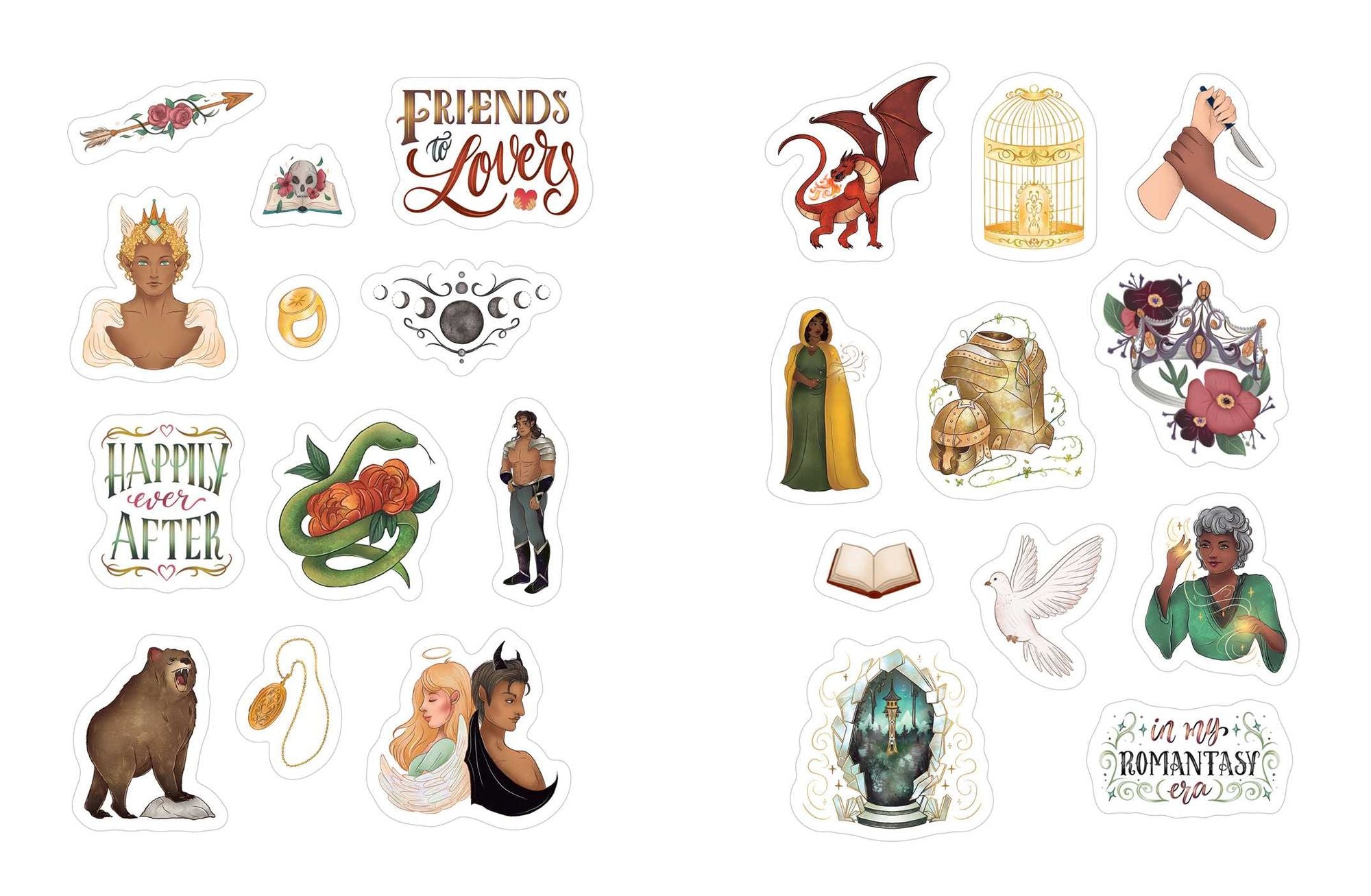 Fall in Love & Save the World: A Romantasy Sticker Book