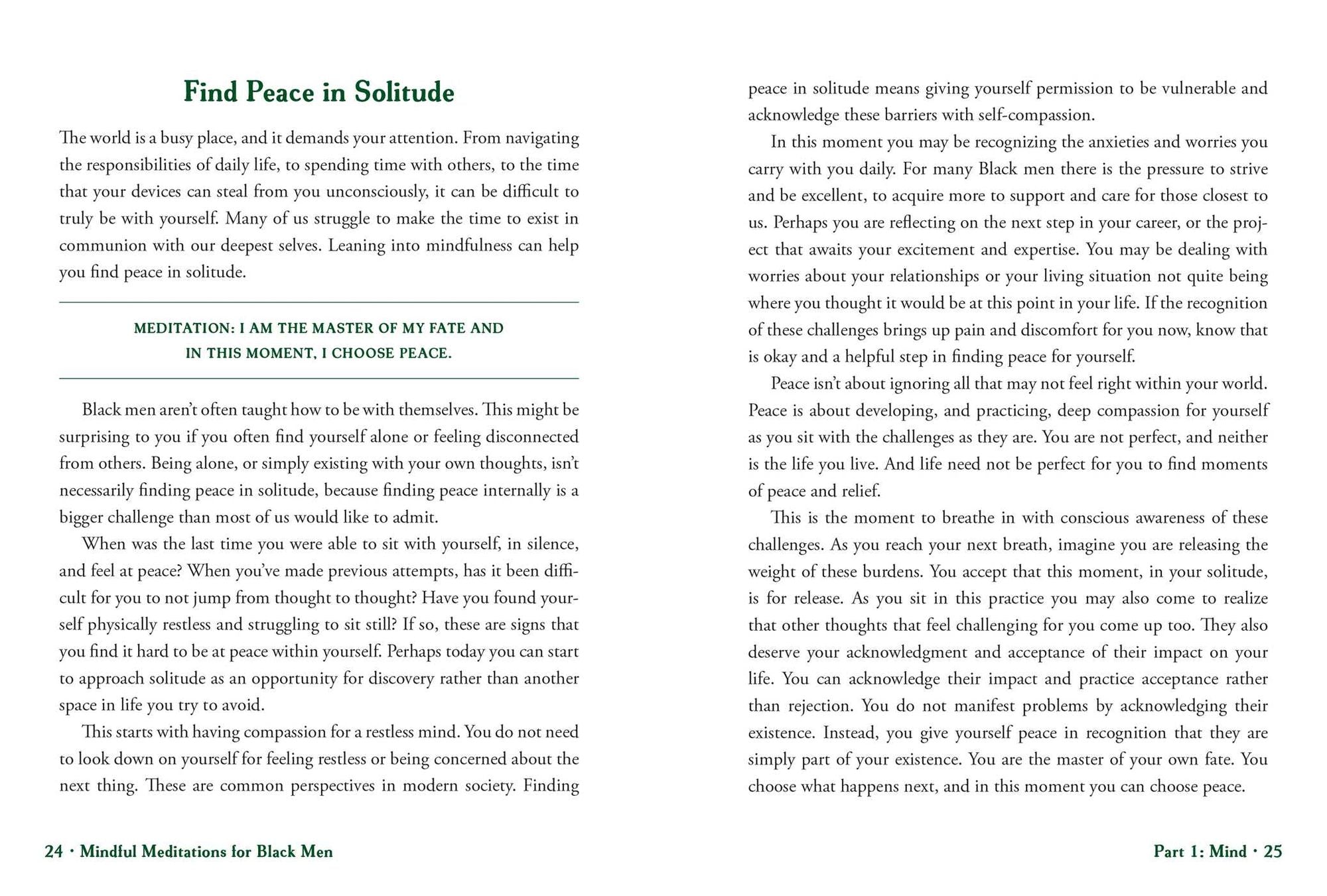 Mindful Meditations for Black Men: Restorative Practices to Soothe Mind, Body, and Spirit