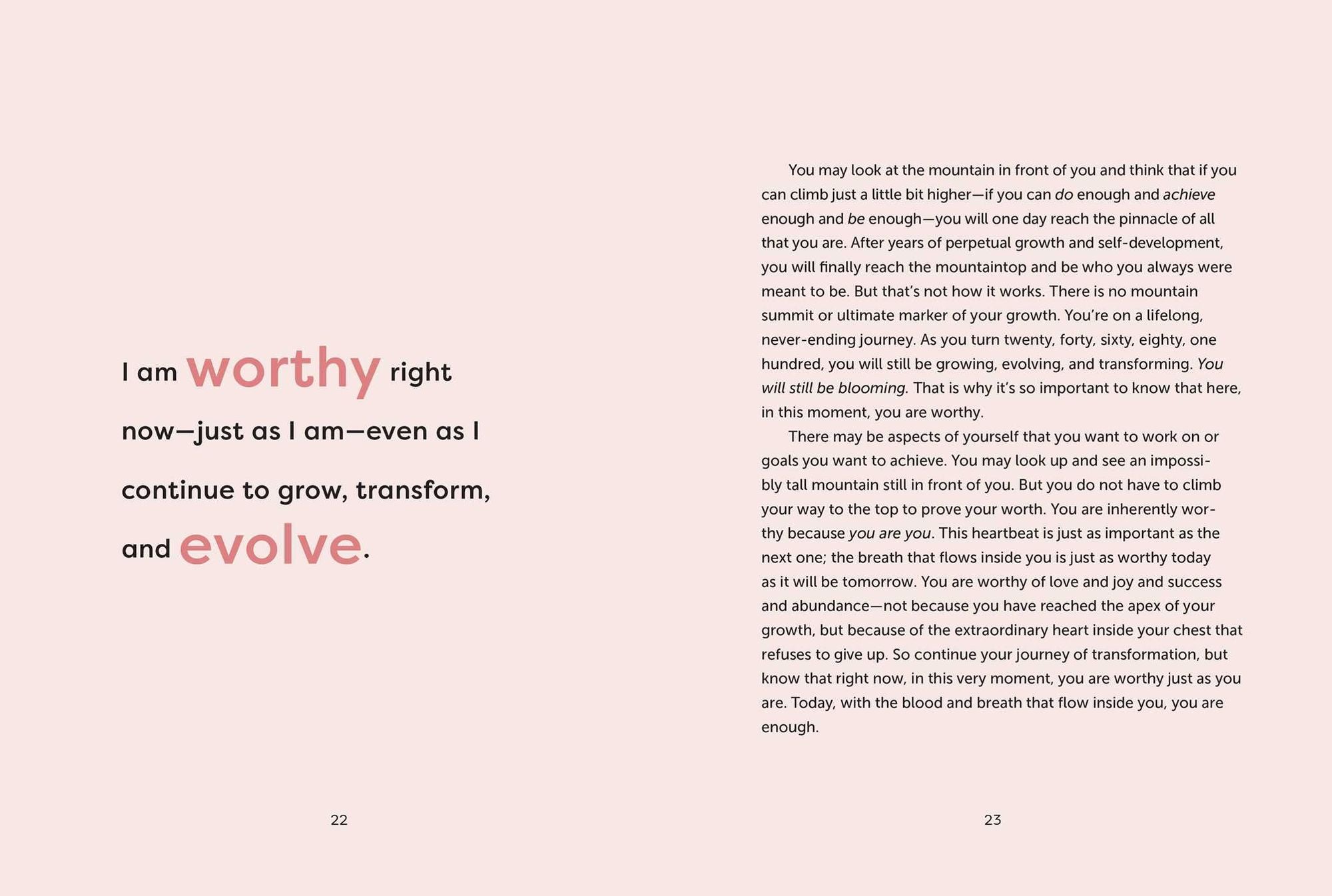 Affirmations for Self-Love: 100 Lessons for Learning to Love Yourself Through the Beautiful Days, the Hard Days, and Everything in Between