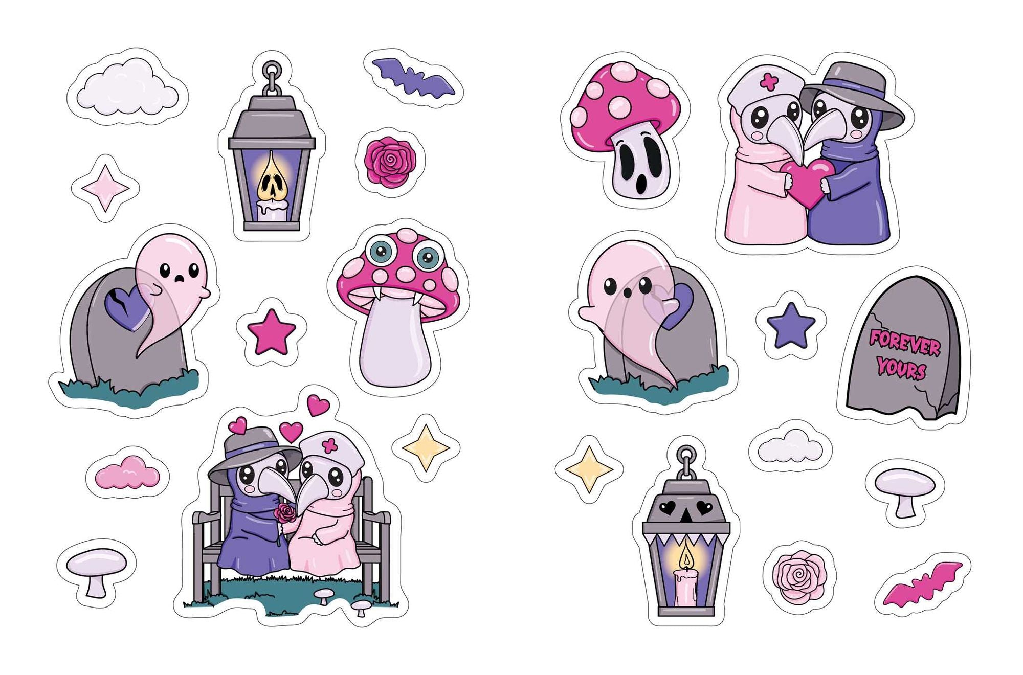 The Creepy Cute Love Sticker Book: 500+ Stickers to Scare and Share