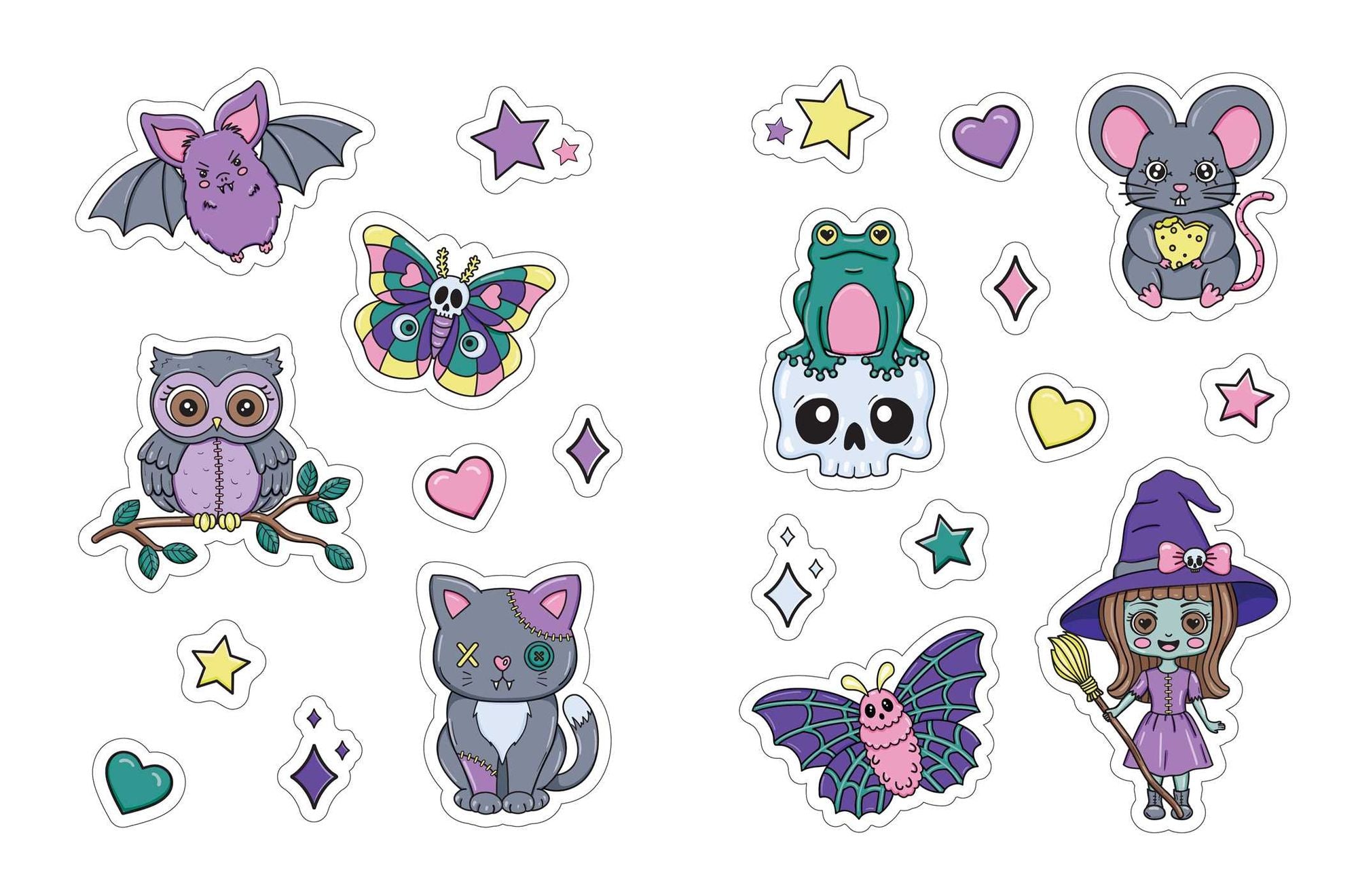 The Creepy Cute Love Sticker Book: 500+ Stickers to Scare and Share