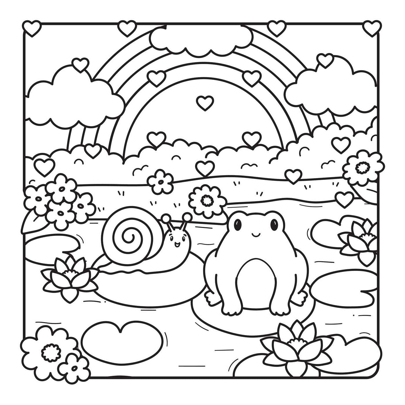 The Heartwarming Love Coloring Book
