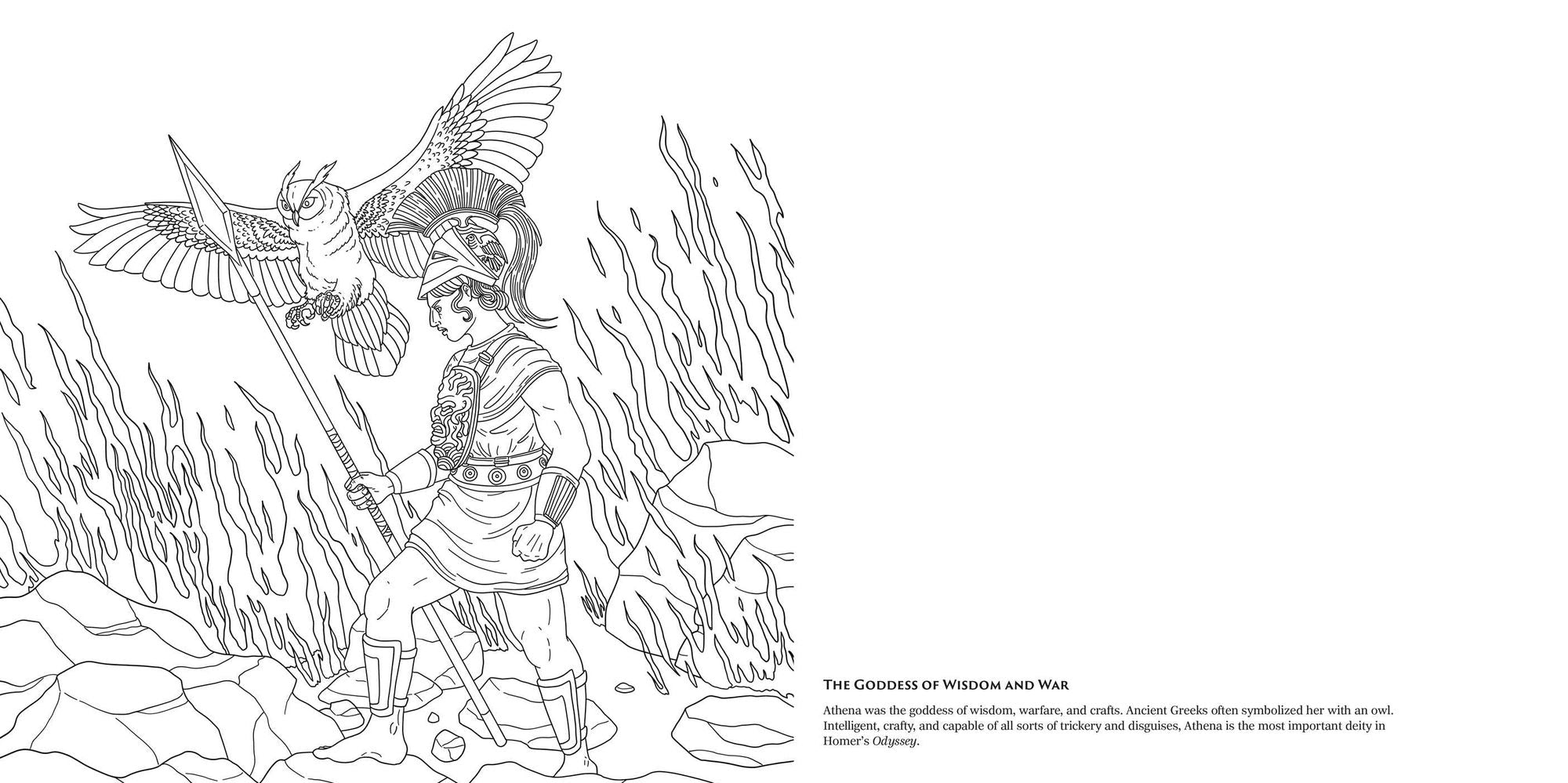 The Odyssey Coloring Book: 45 Epic Images to Bring the Adventure of Odysseus to Life!