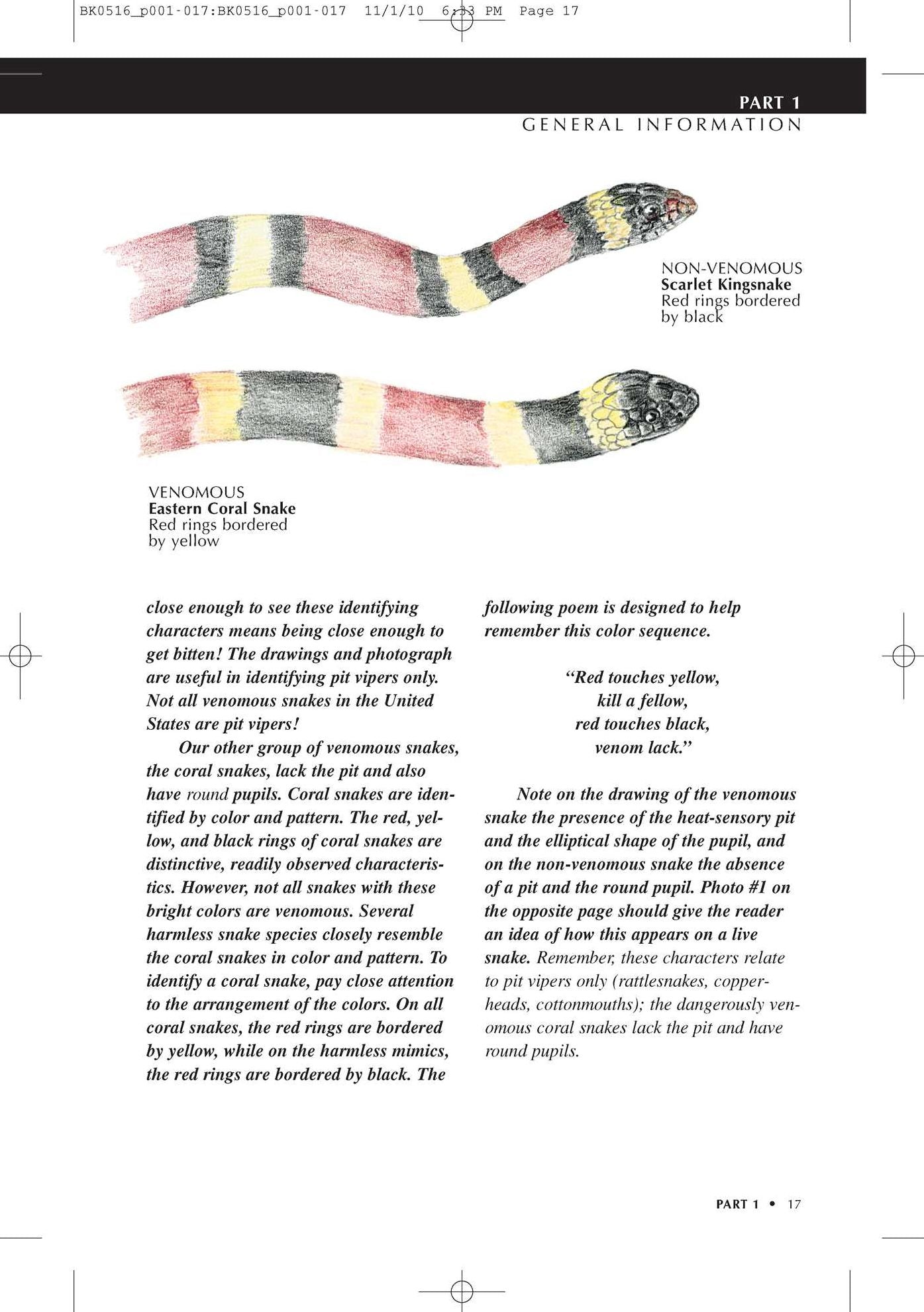 U.S. Guide to Venomous Snakes and Their Mimics