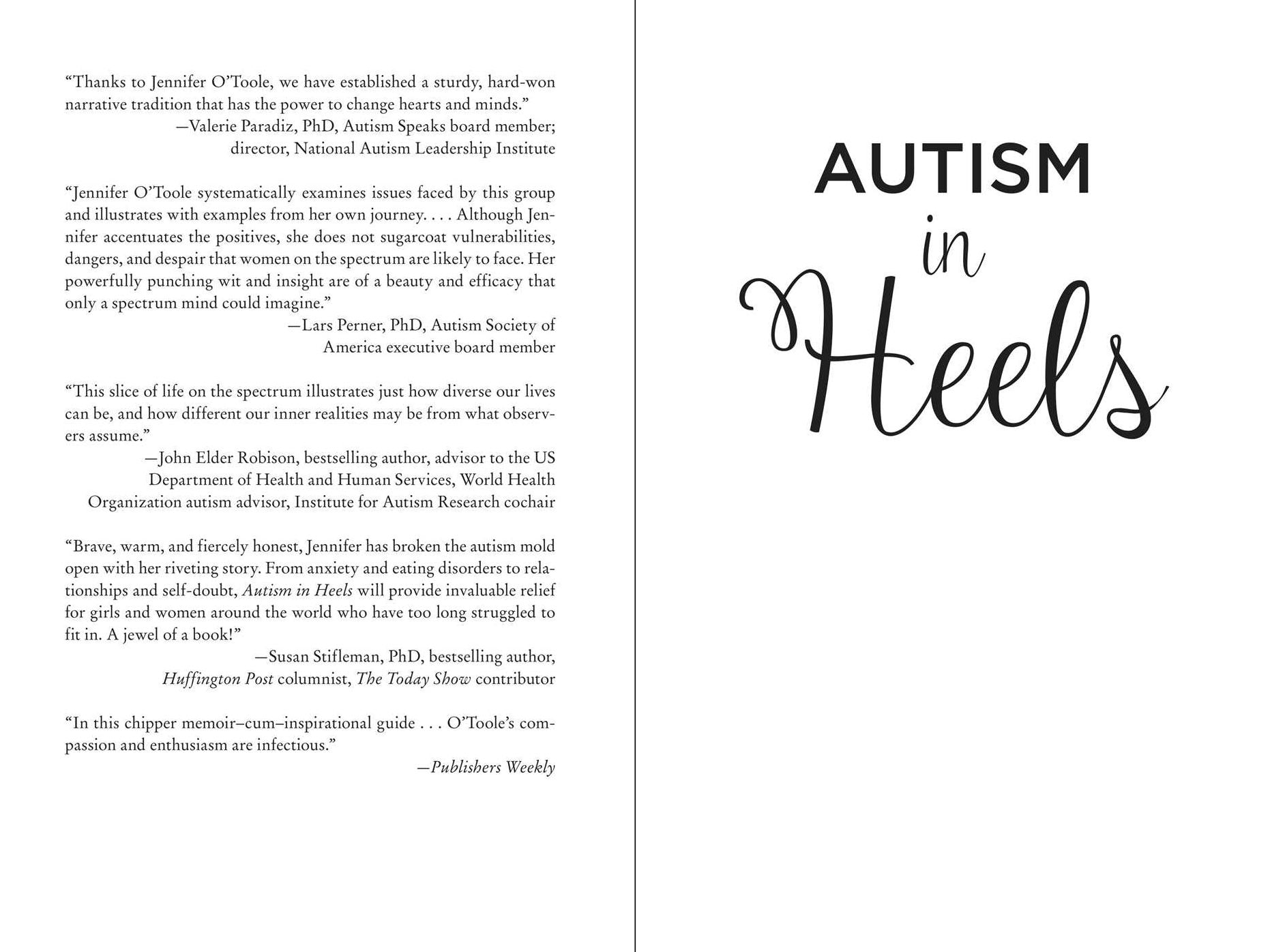 Autism in Heels: The Untold Story of a Female Life on the Spectrum
