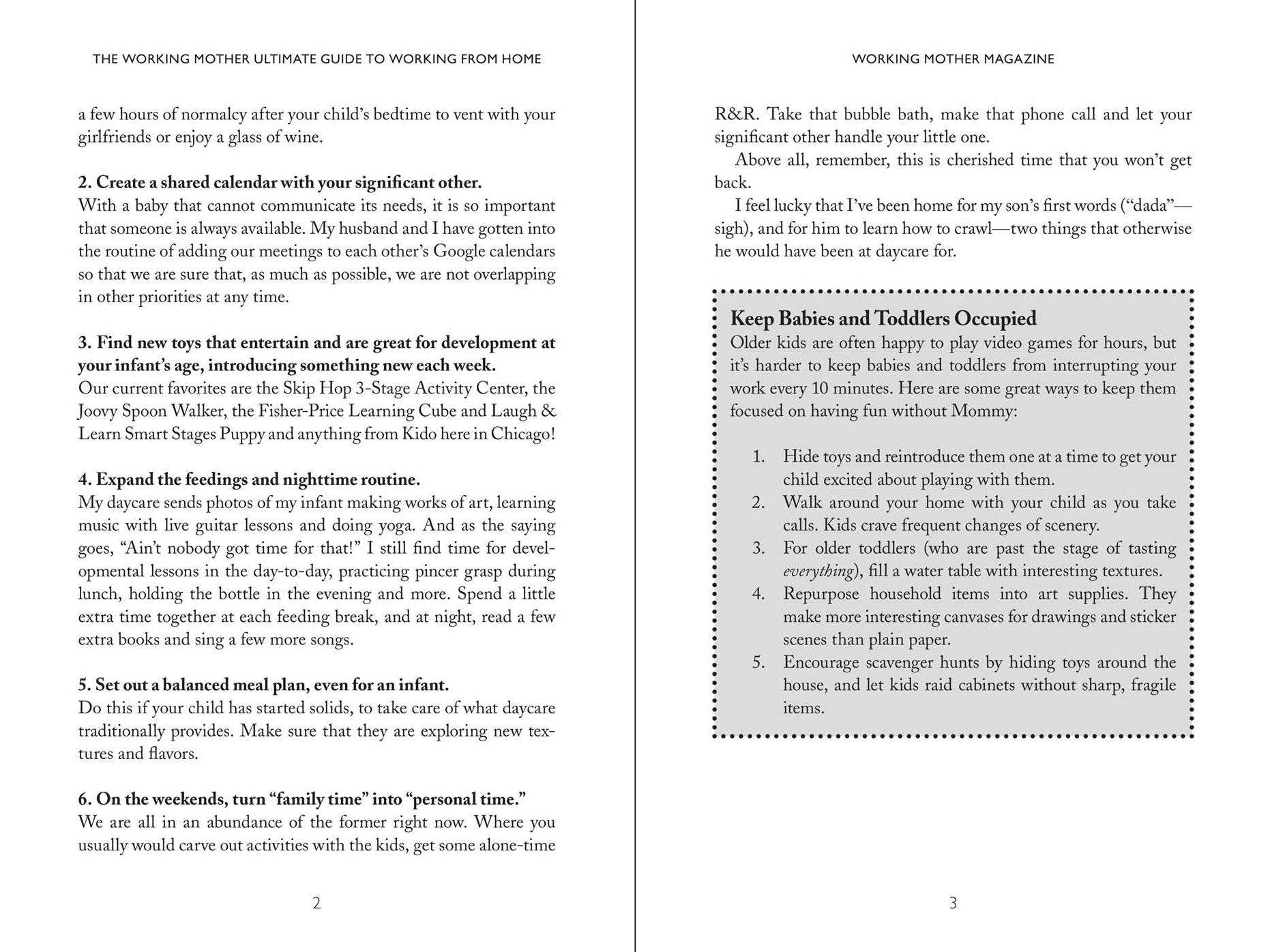 The Working Mother Ultimate Guide to Working From Home: How to Survive in Your Job, Care for Your Kids, and Stay Sane