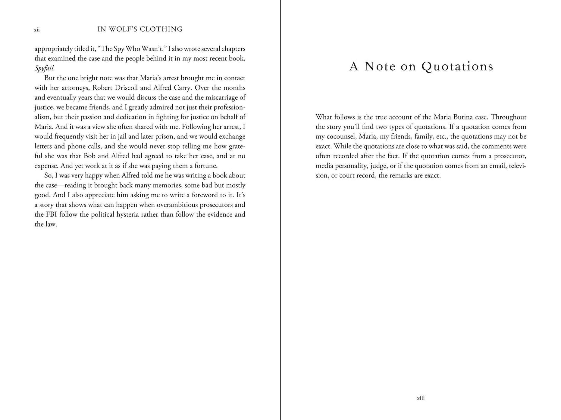 In Wolf's Clothing: My Story Representing Maria Butina, the Most Famous Woman in Moscow