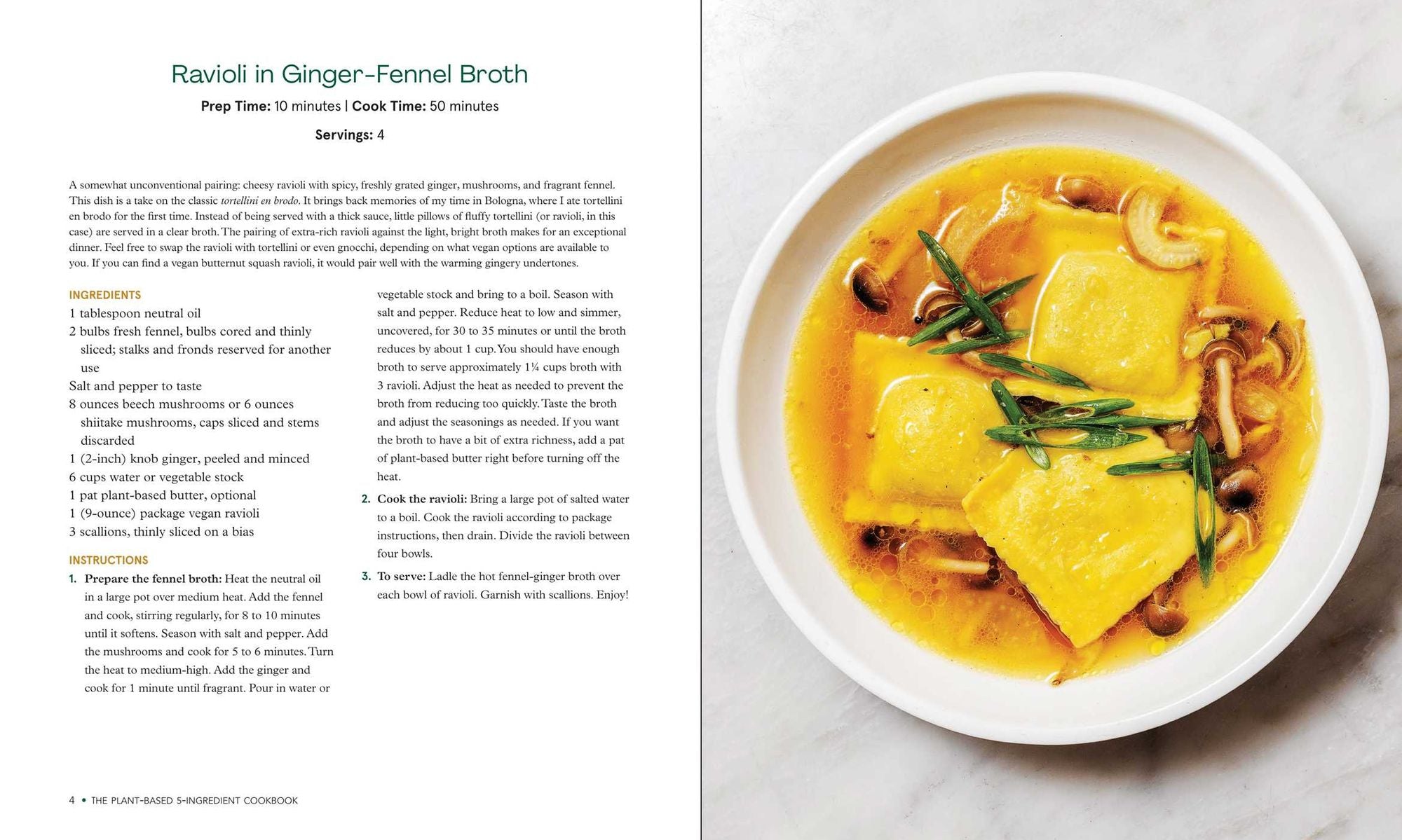 The Plant-Based 5-Ingredient Cookbook: Fast & Flavorful Recipes Made Vegan