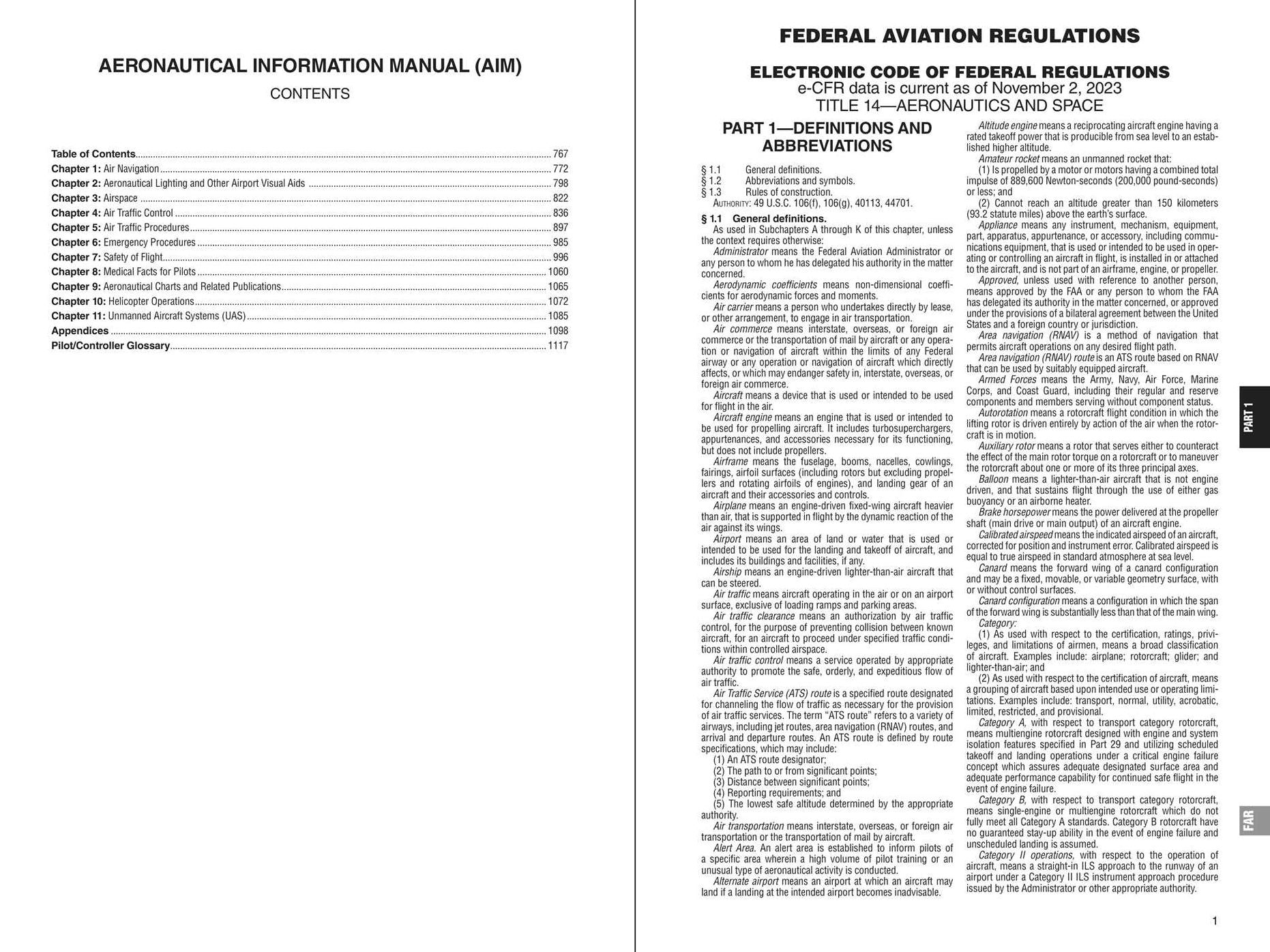 FAR/AIM 2024: Up-to-Date Federal Aviation Regulations / Aeronautical Information Manual