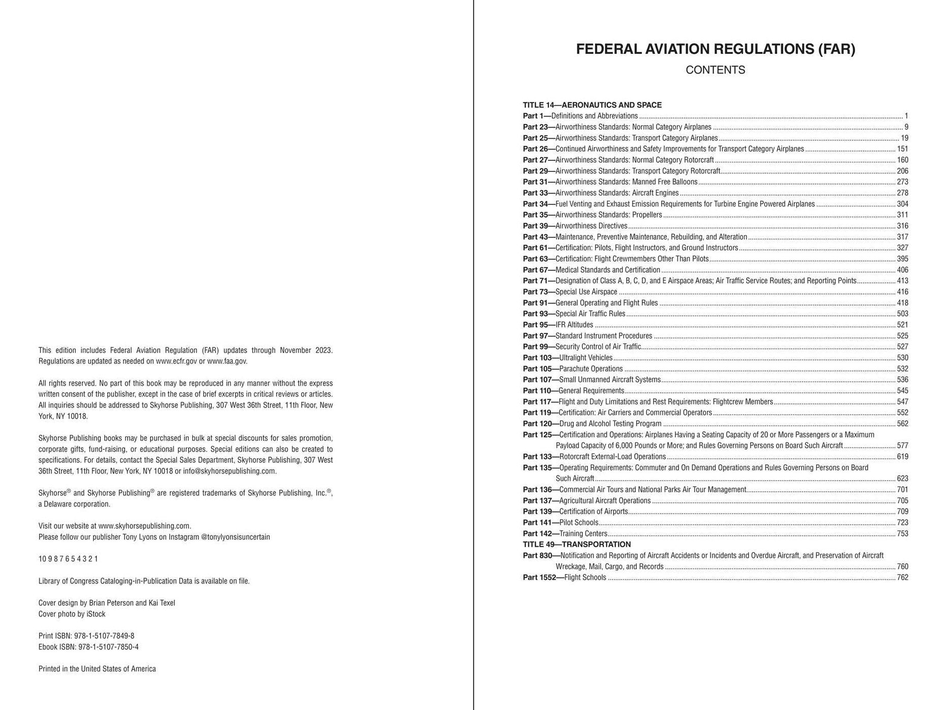 FAR/AIM 2024: Up-to-Date Federal Aviation Regulations / Aeronautical Information Manual