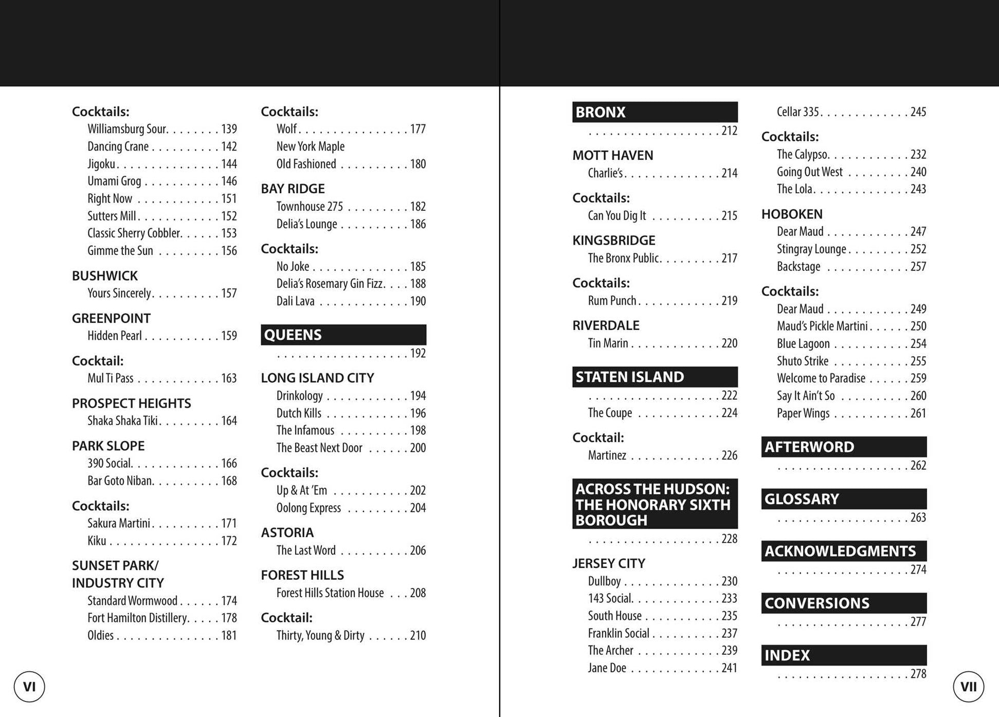 Not For Tourists Guide to New York City: The Cocktail Companion