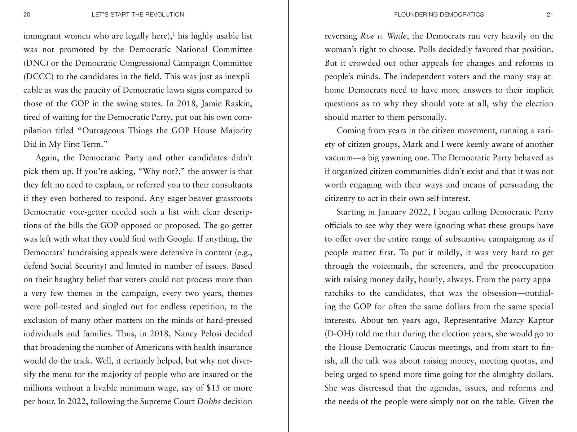 Let's Start the Revolution: Tools for Displacing the Corporate State and Building a Country that Works for the People