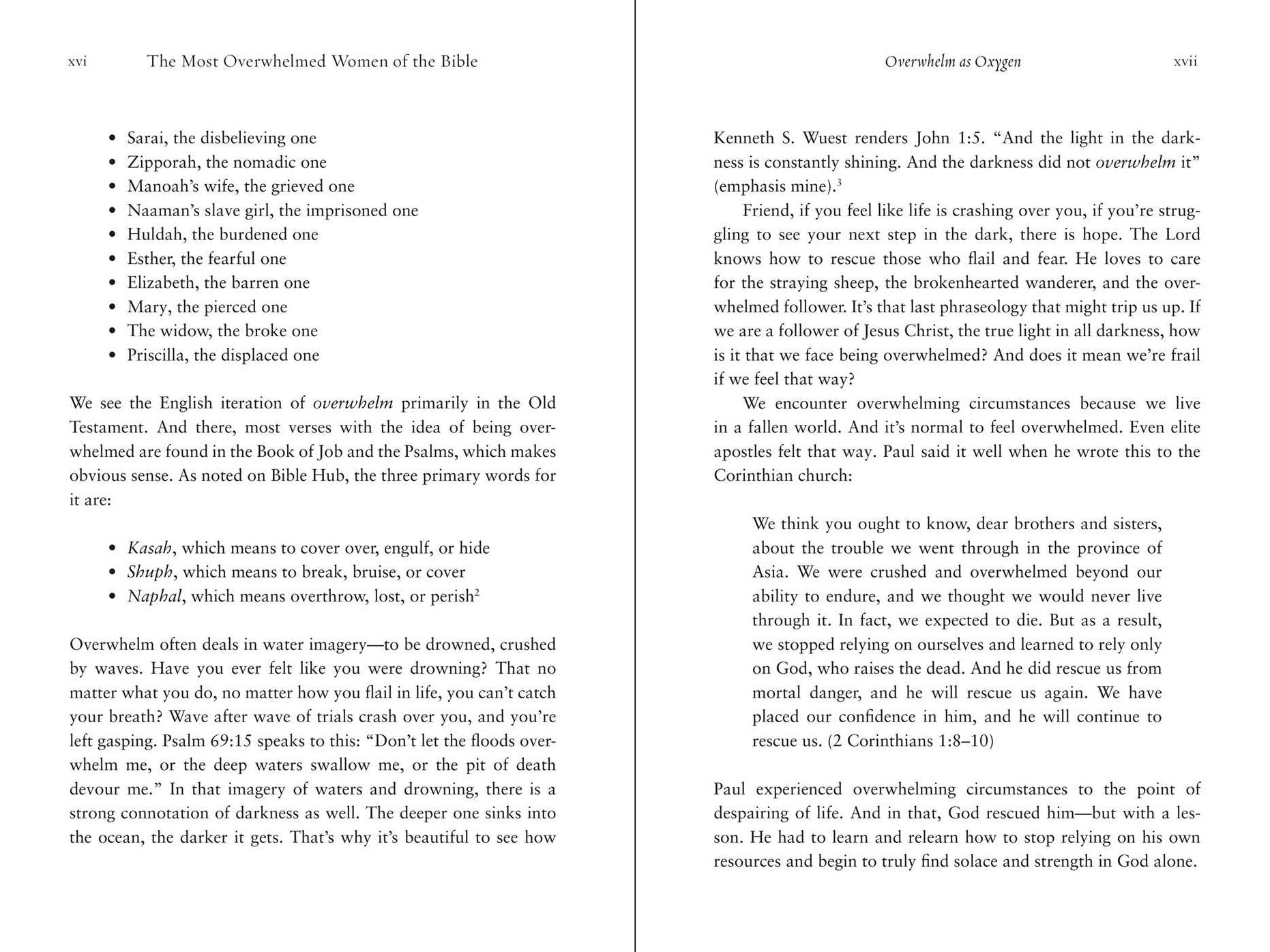 The Most Overwhelmed Women of the Bible: How Their Stories Help Us Find Peace