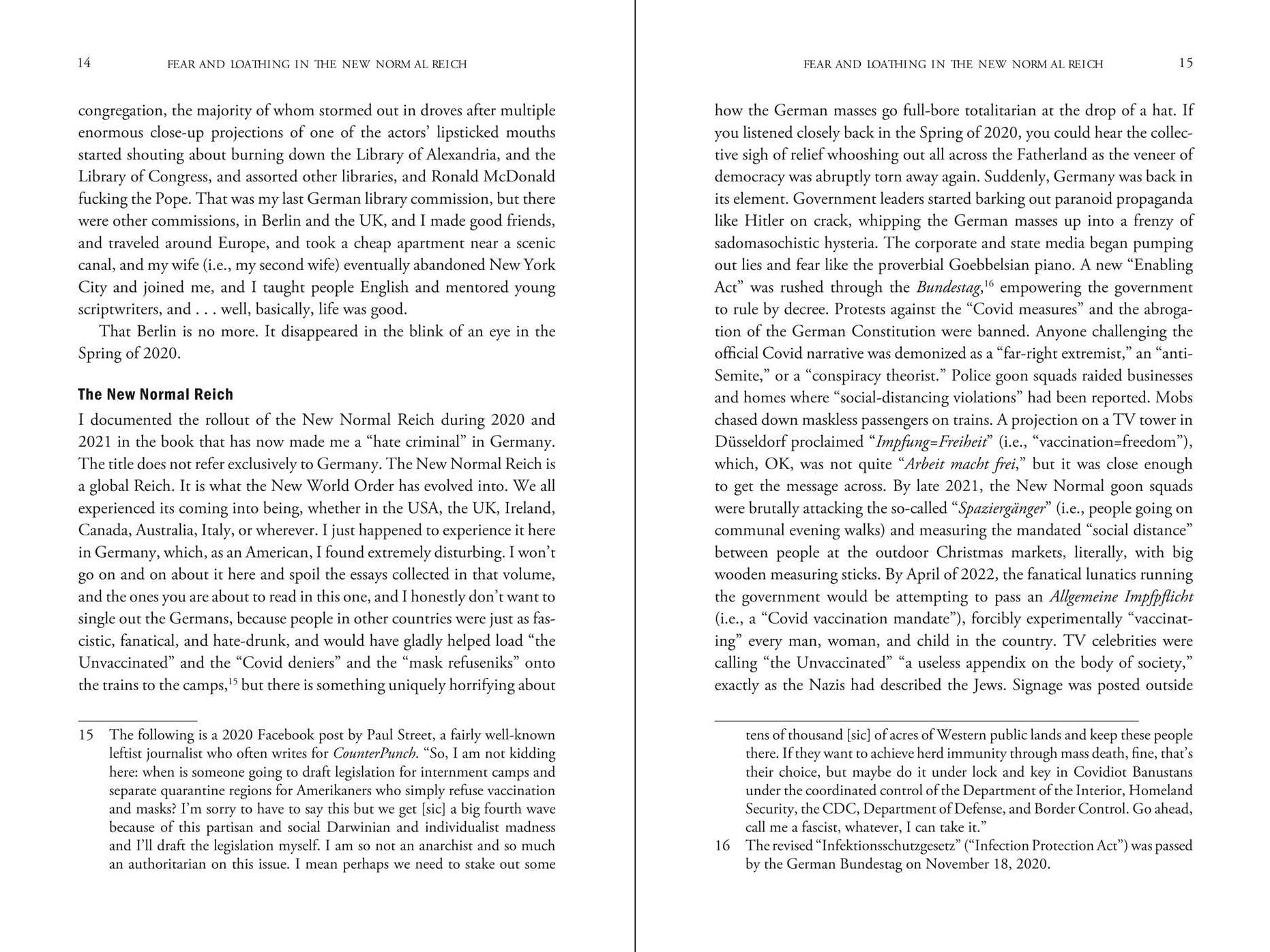 Fear and Loathing in the New Normal Reich: Consent Factory Essays, Vol. IV (2022-2024)