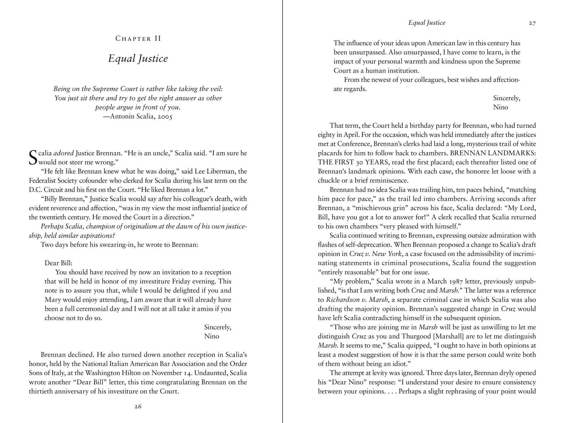 Scalia: Supreme Court Years, 1986 to 2001