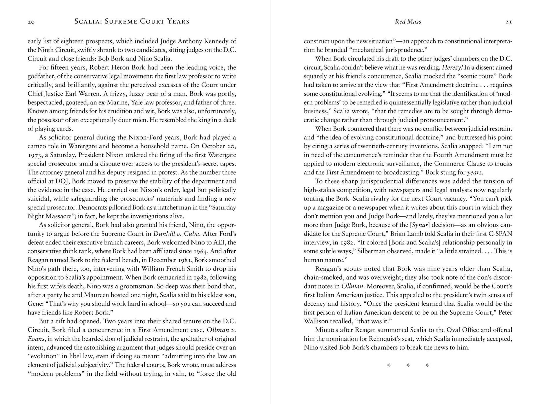 Scalia: Supreme Court Years, 1986 to 2001