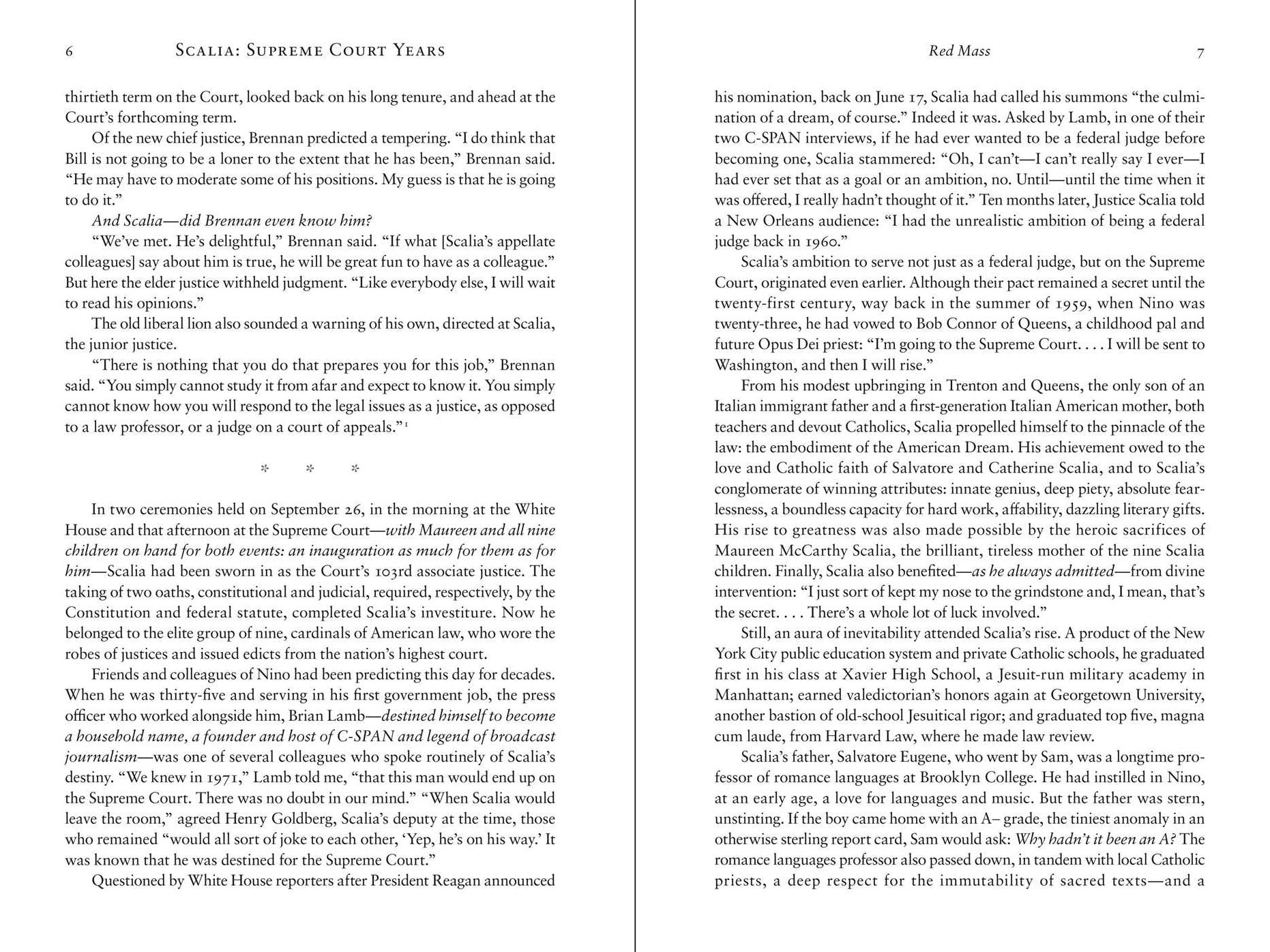 Scalia: Supreme Court Years, 1986 to 2001