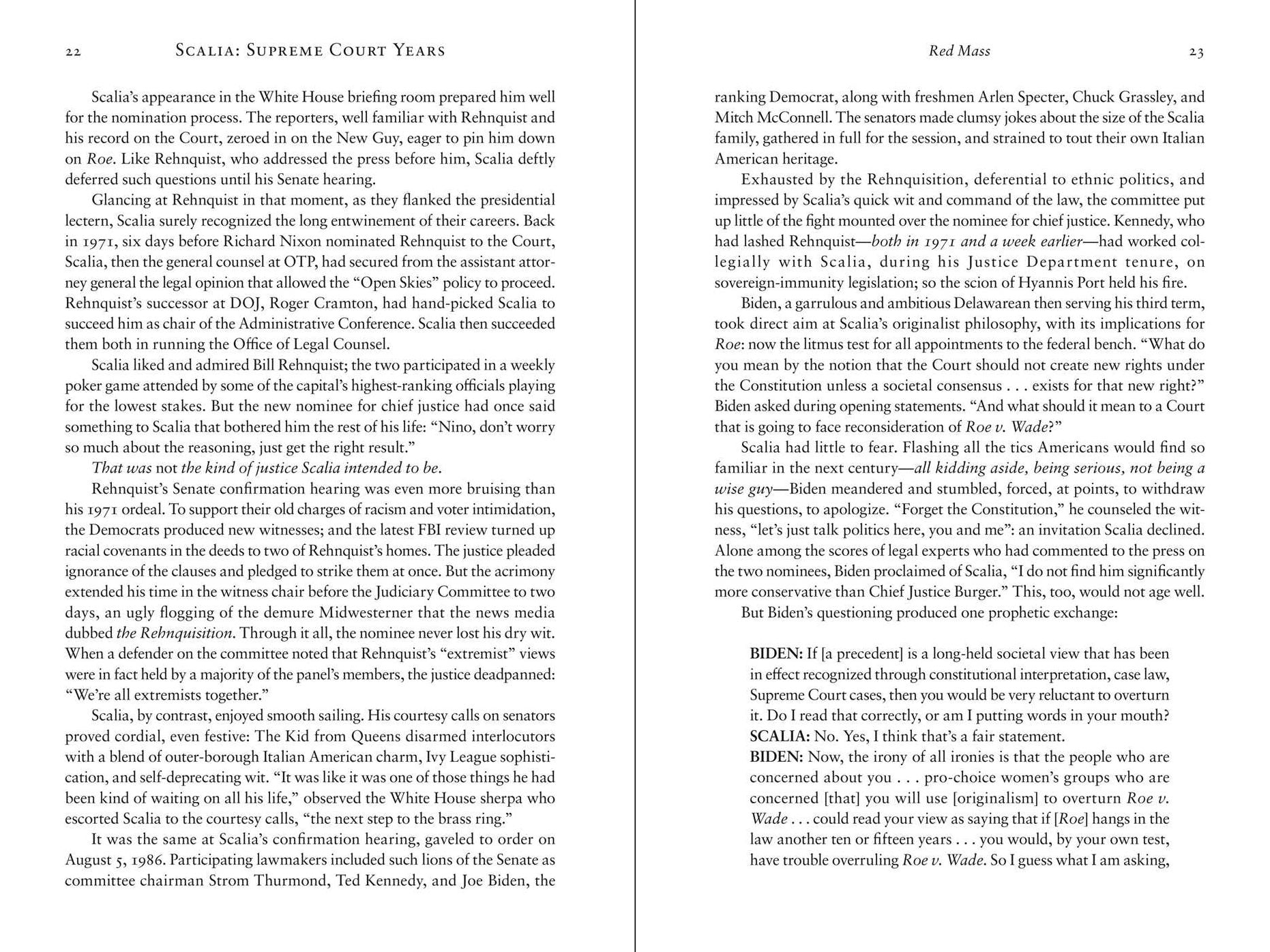Scalia: Supreme Court Years, 1986 to 2001