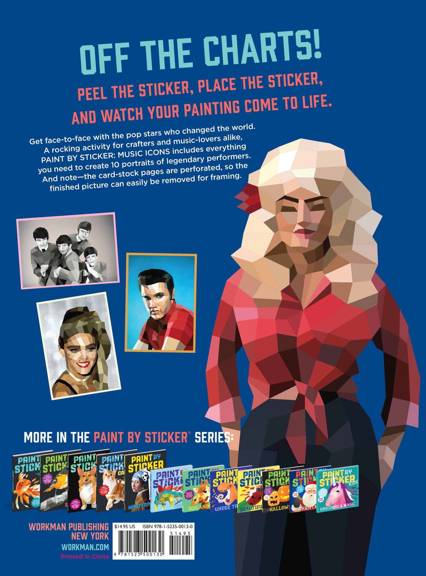 Paint by Sticker (Official): Music Icons: Re-create 10 Classic Photographs One Sticker at a Time!