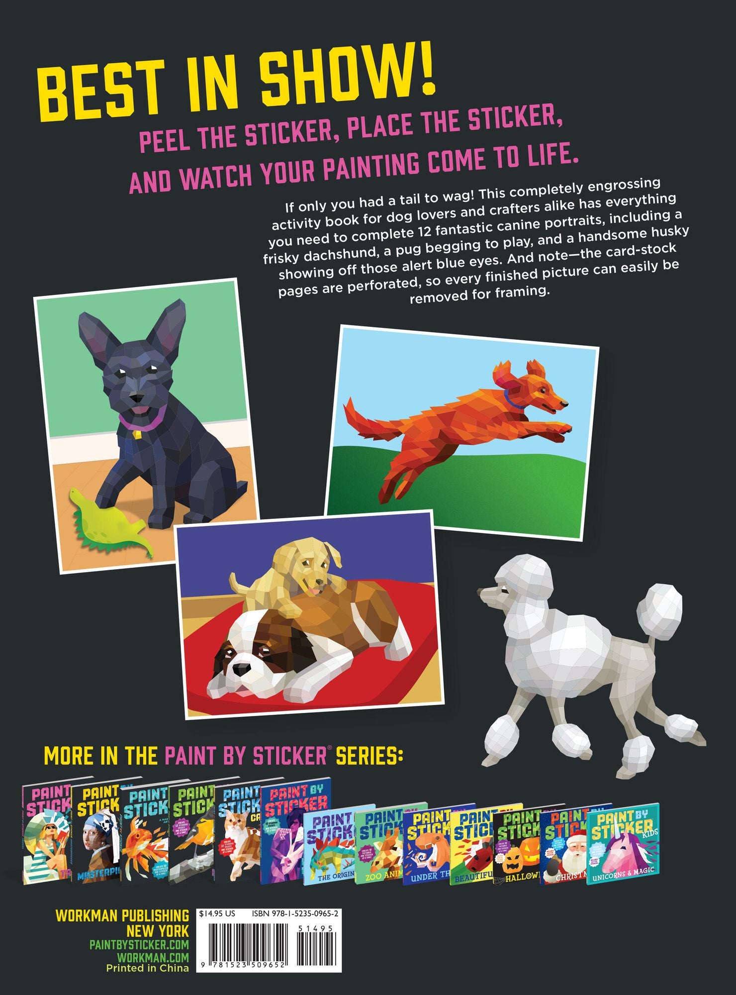 Paint by Sticker (Official): Dogs: Create 12 Stunning Images One Sticker at a Time!