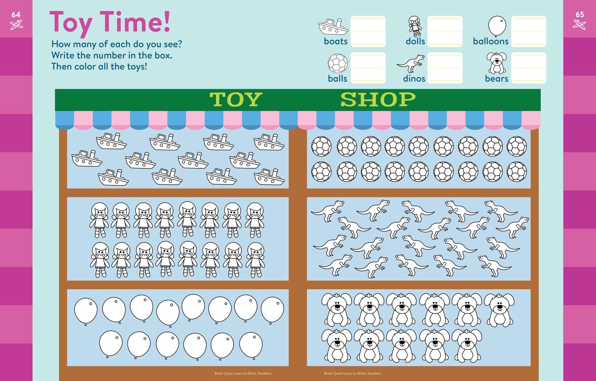 Brain Quest Learn to Write: Numbers