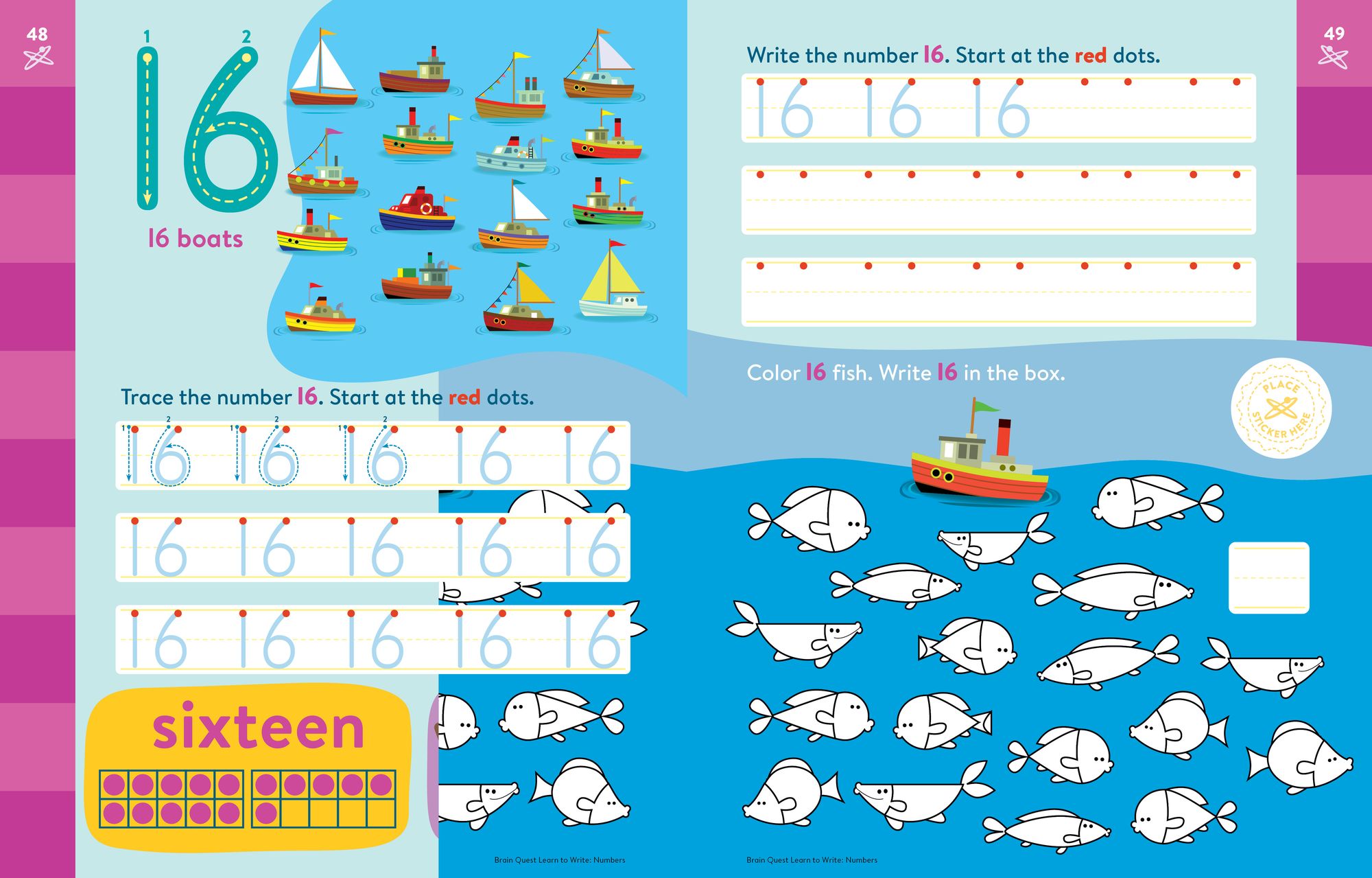 Brain Quest Learn to Write: Numbers