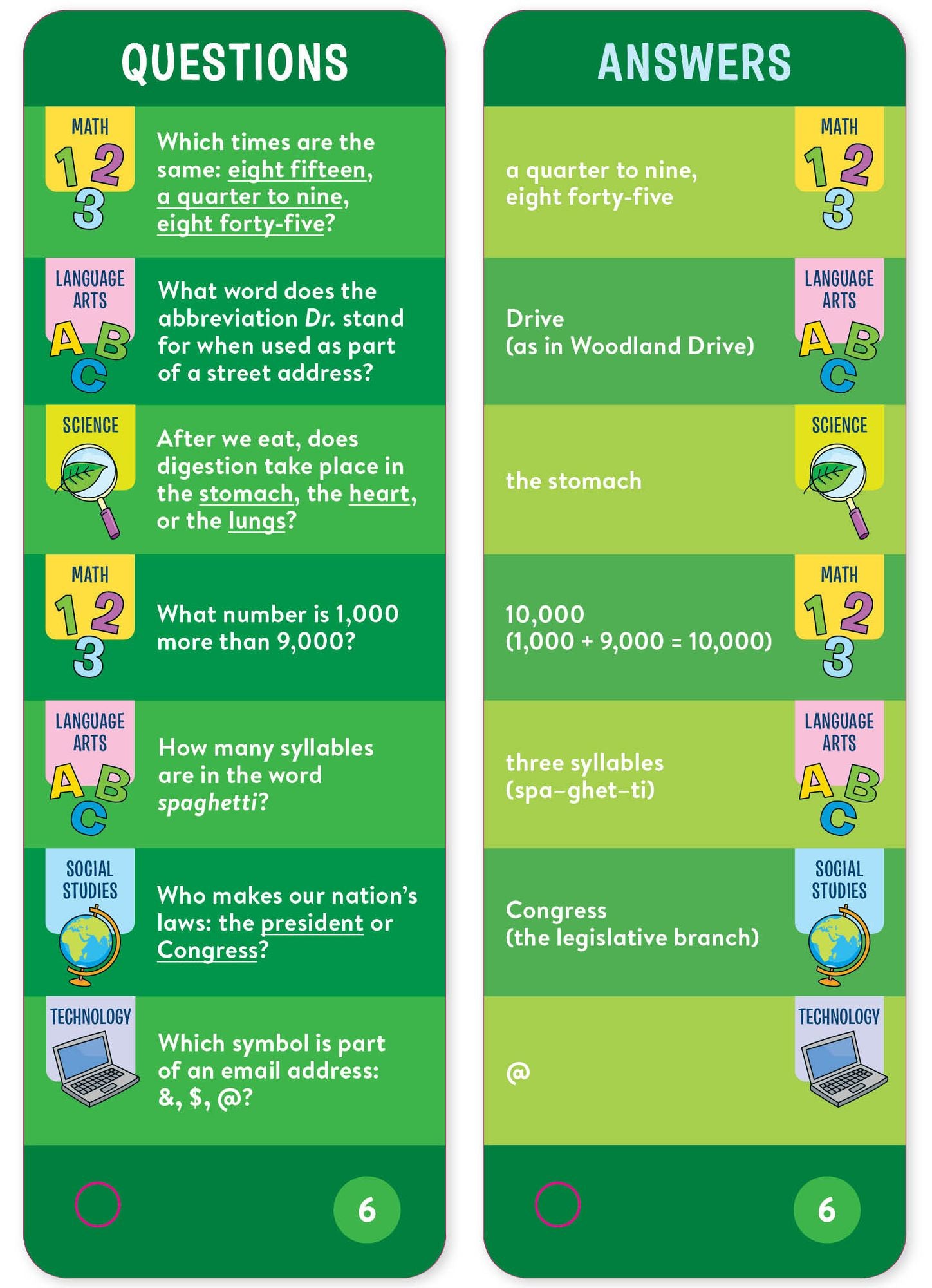 Brain Quest 3rd Grade Smart Cards Revised 5th Edition