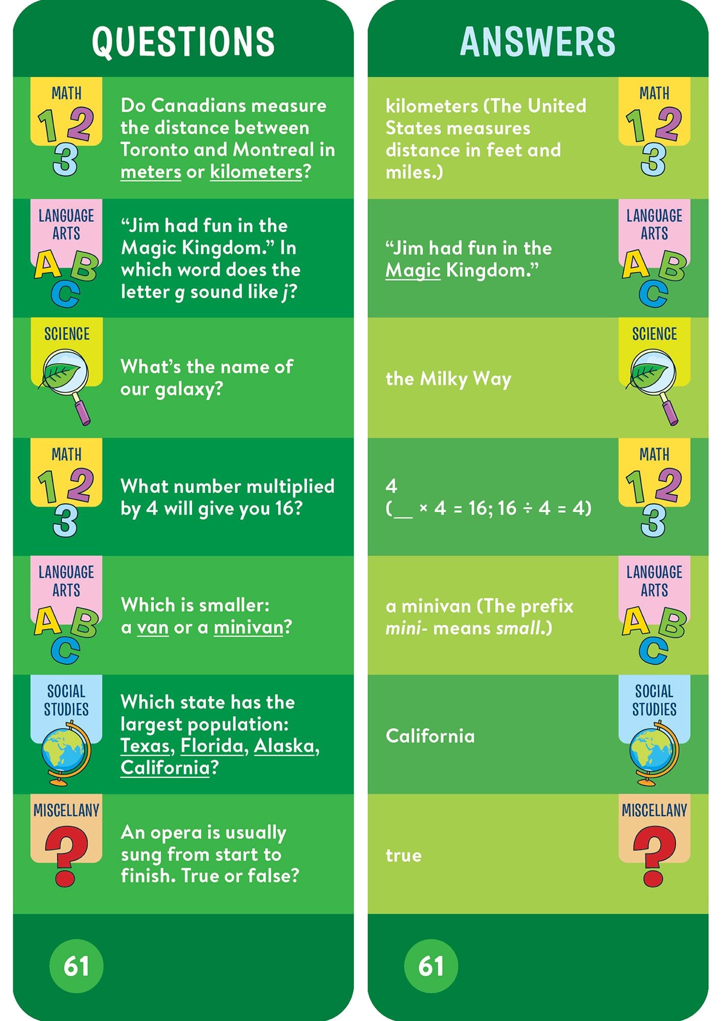 Brain Quest 3rd Grade Smart Cards Revised 5th Edition