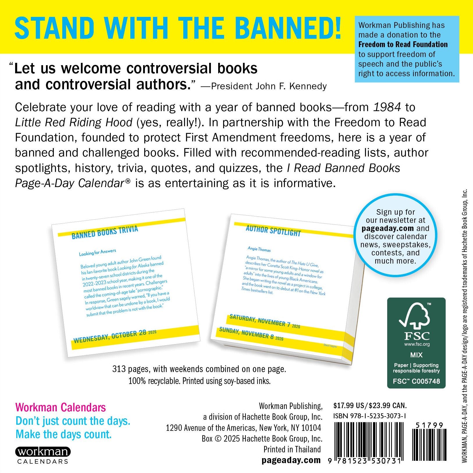 2026 Banned Books Page-A-Day Calendar