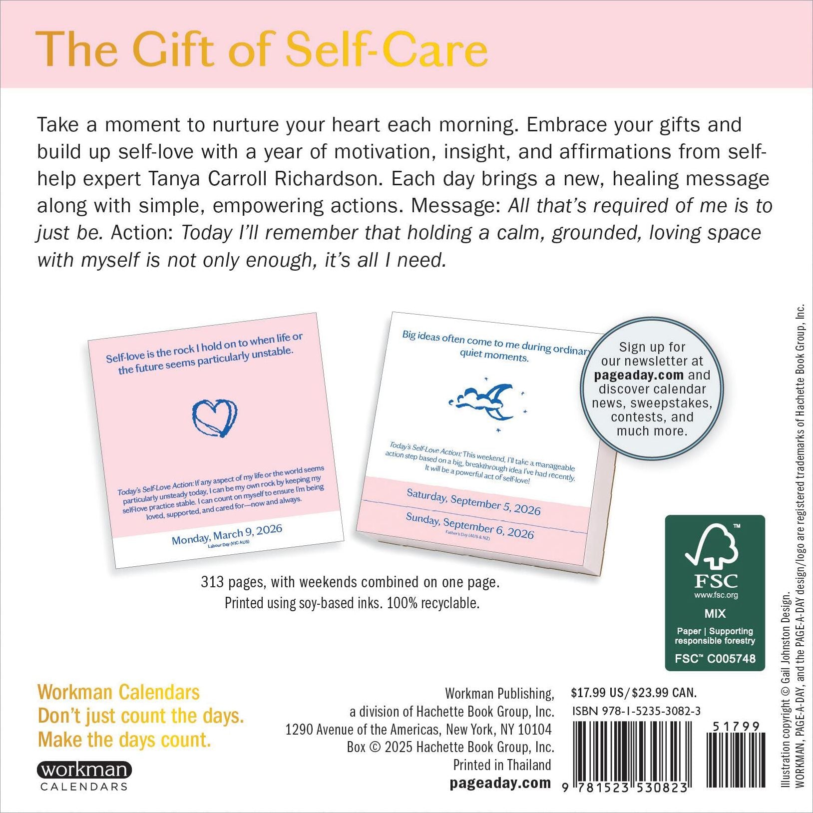 Year of Self-Love Page-A-Day Calendar 2026: Daily Affirmations and Actions for Self-Compassion and Self-Worth