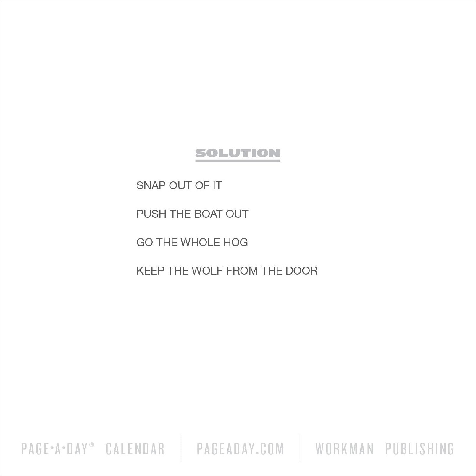 2026 Brainpower Puzzles Page-A-Day Calendar