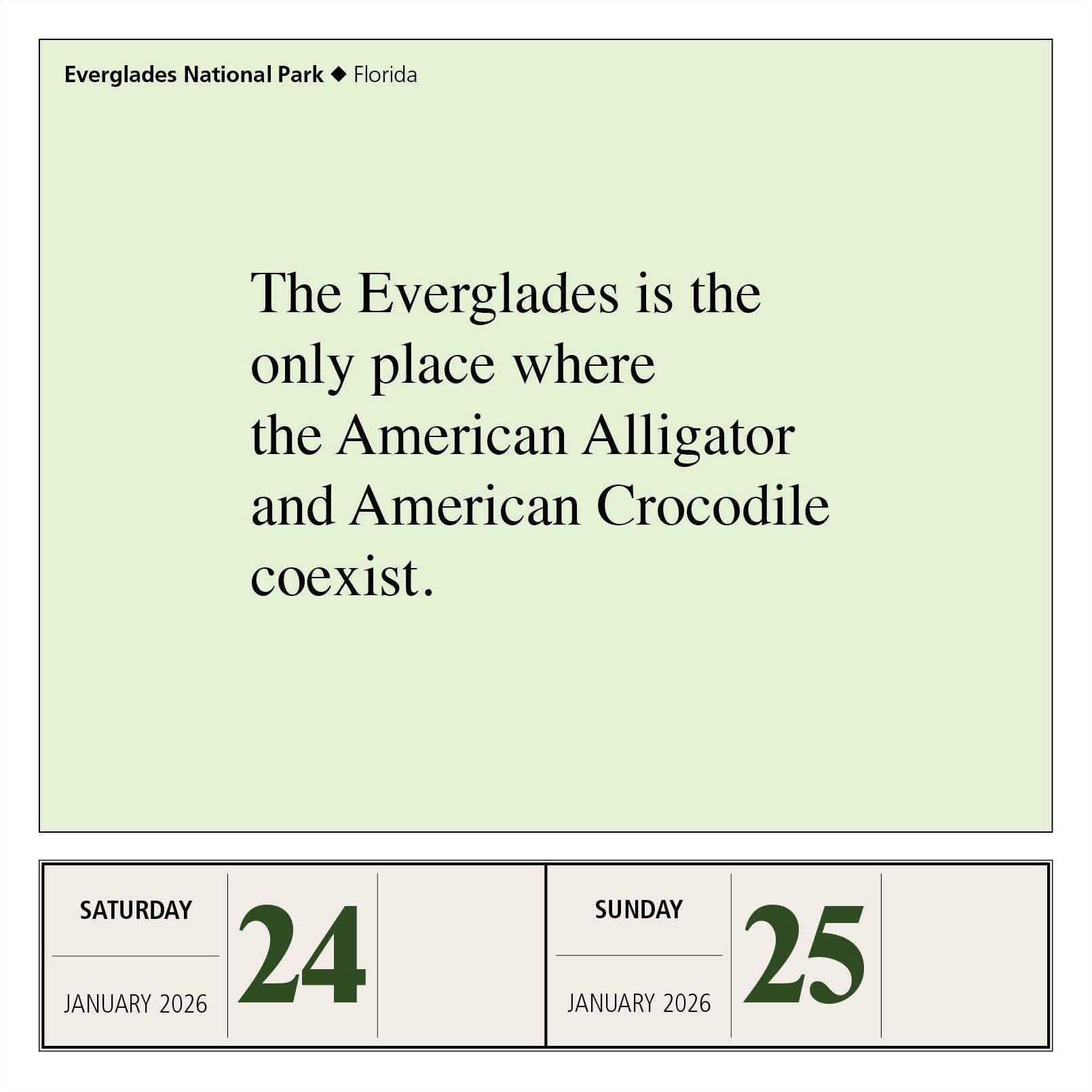 2026 National Parks Page-A-Day Calendar