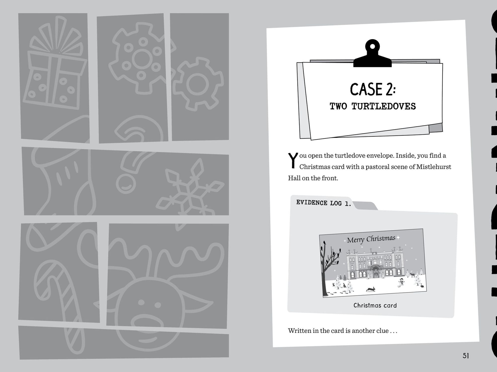Cluedle: The Case of Rudolph's Revenge (Book 4): Crack the Case by Solving 80 Christmas Mystery Puzzles