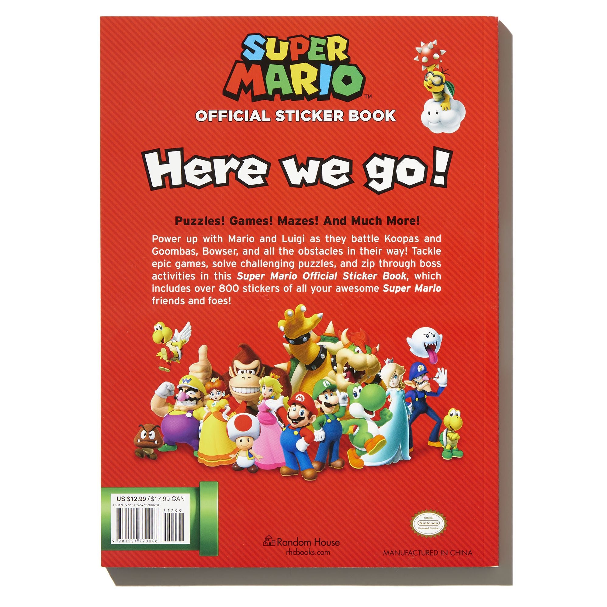Super Mario Official Sticker Book